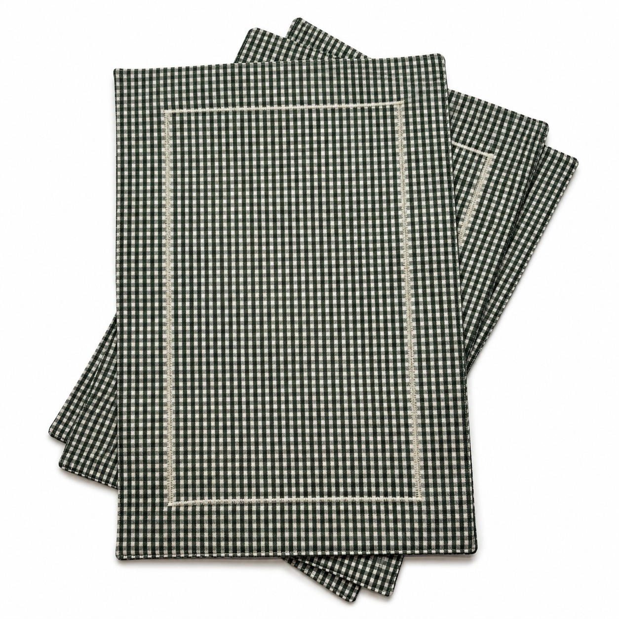 TECIDO PARA ESTOFARIA E DECORAÇÃO LINEN  XADREZ PEQUENO VERDE D02 C09