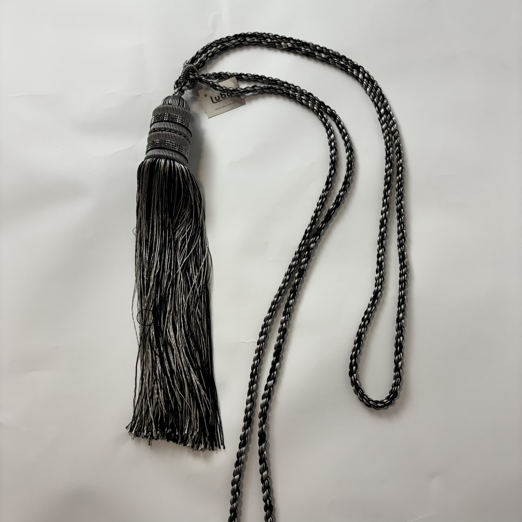 BRAÇADEIRA PARA CORTINA PRETA MESCLA