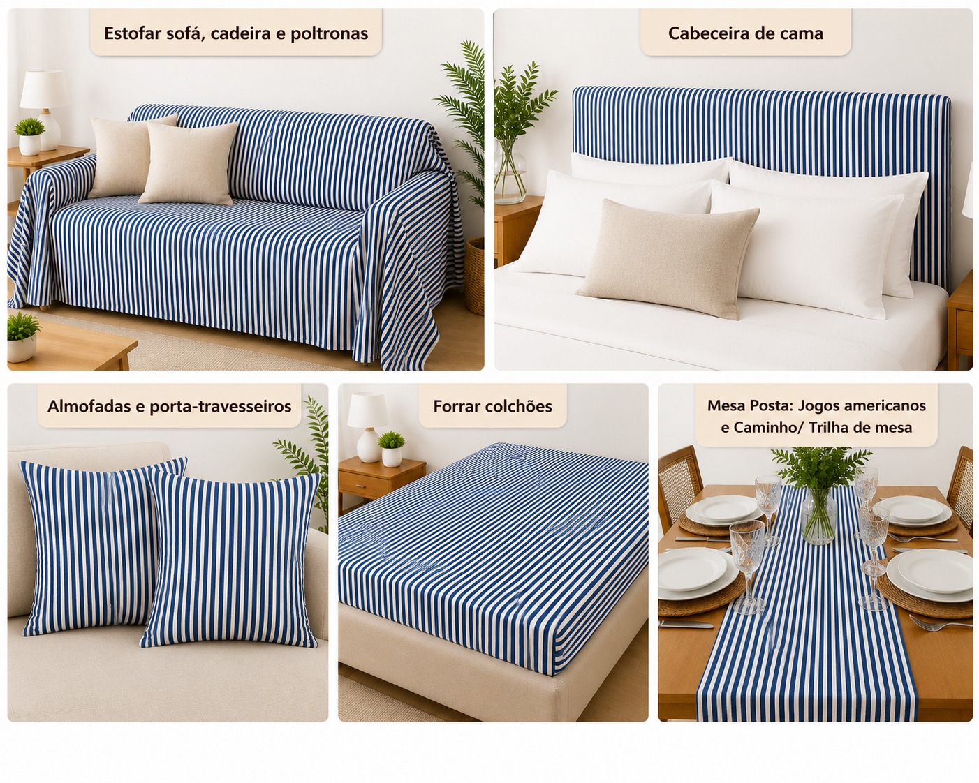 LINEN LISTRA FINA MARINHO D01 C24 TECIDO PARA ESTOFARIA