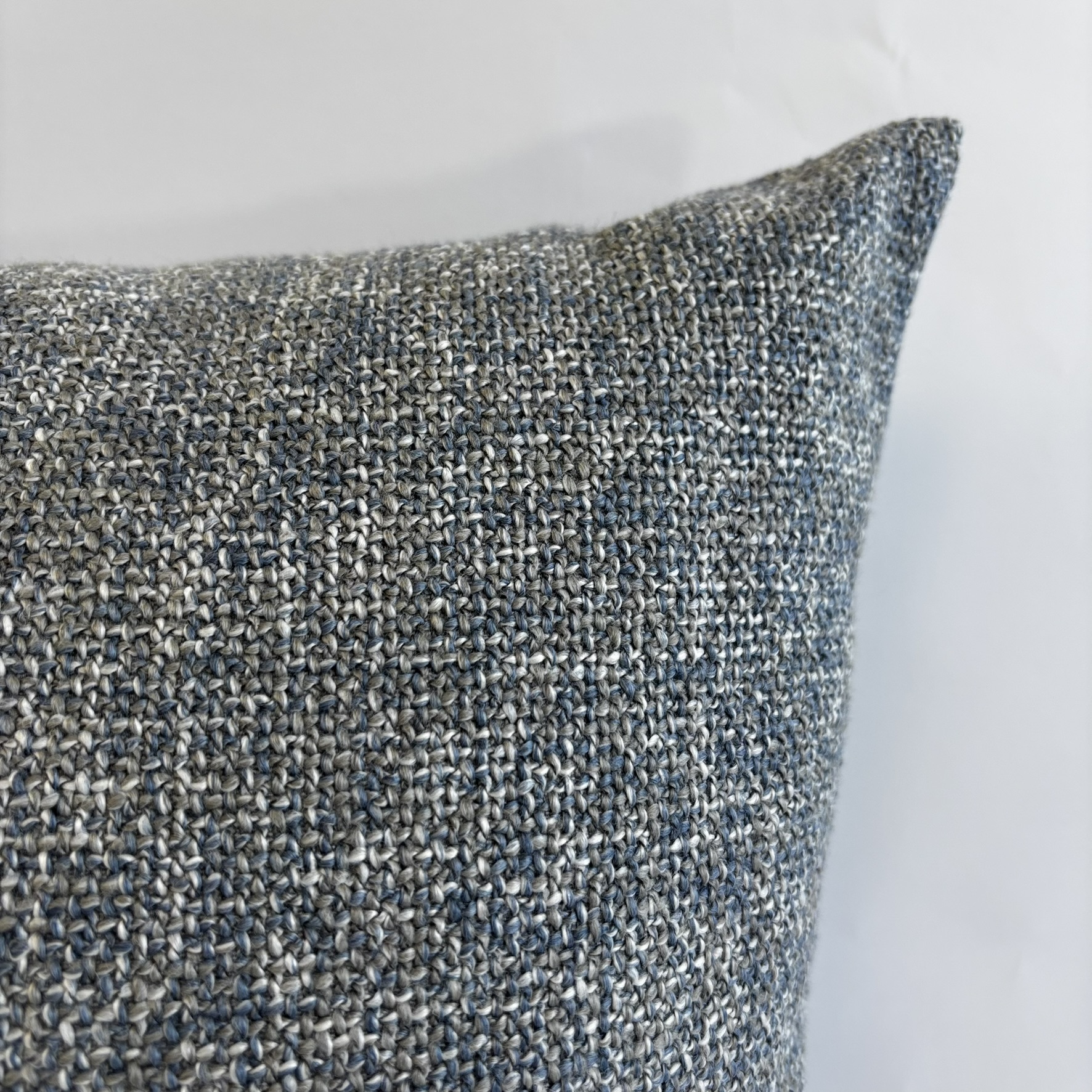 CAPA PARA ALMOFADA 50 X 50 CM TRAMADO MESCLADO LE CLERC AZUL