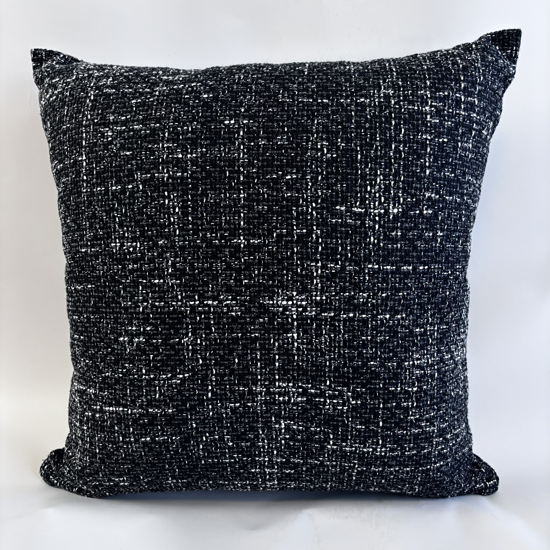 CAPA PARA ALMOFADA 50 X 50 CM  TRAMADO MESCLADO PRETO