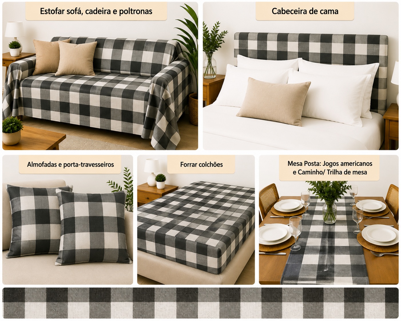 LINEN  XADREZ GRANDE VERDE D04 C09