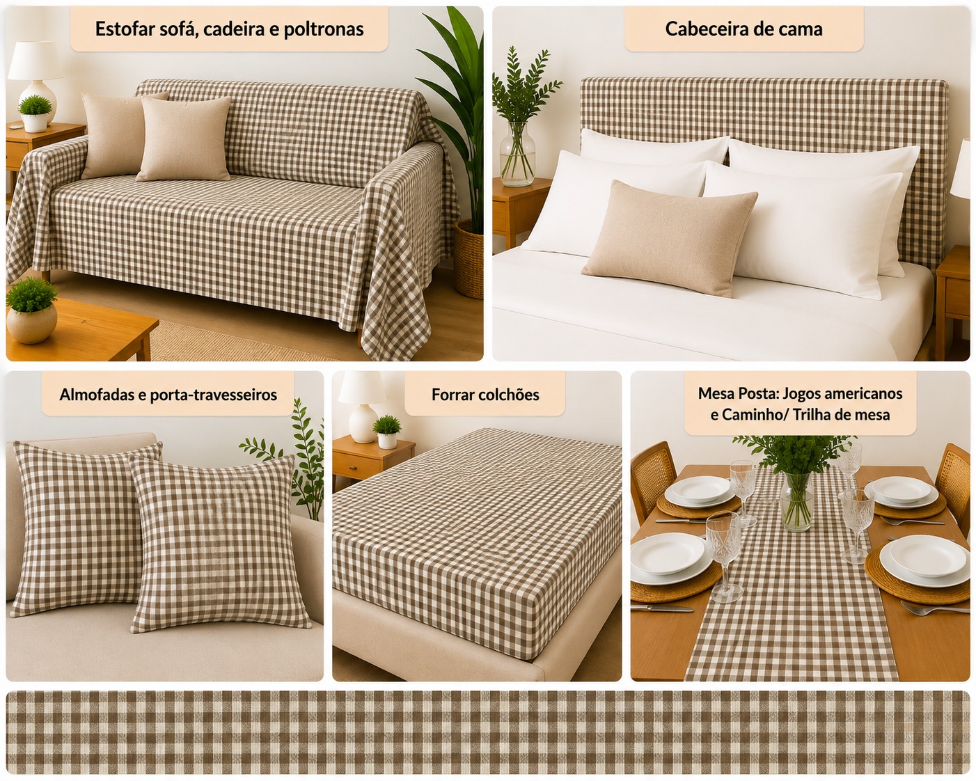 LINEN XADREZ PEQUENO BEGE D02 C08