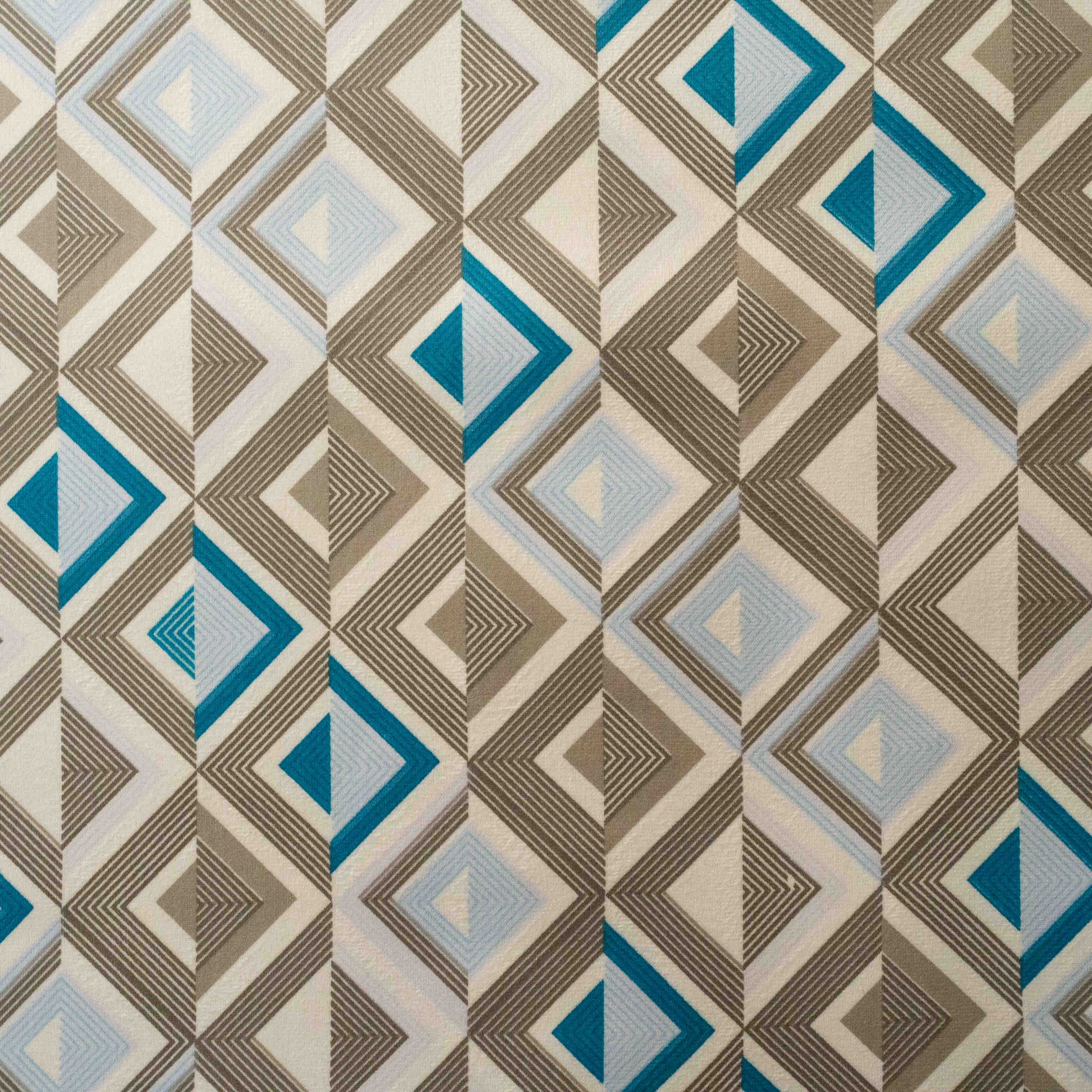 SUEDE TRIANGULOS CINZA E AZUL