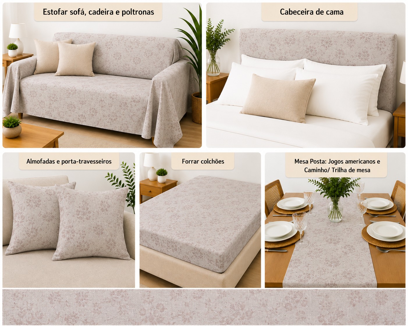 LINEN  ESTAMPA FLOR DE LIS ROSA D05 C07