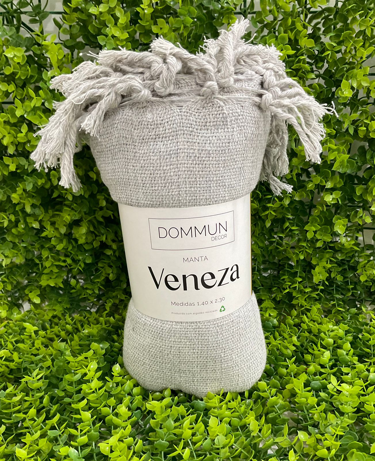 MANTA VENEZA 1,80X2,30 PRATA MESCLA