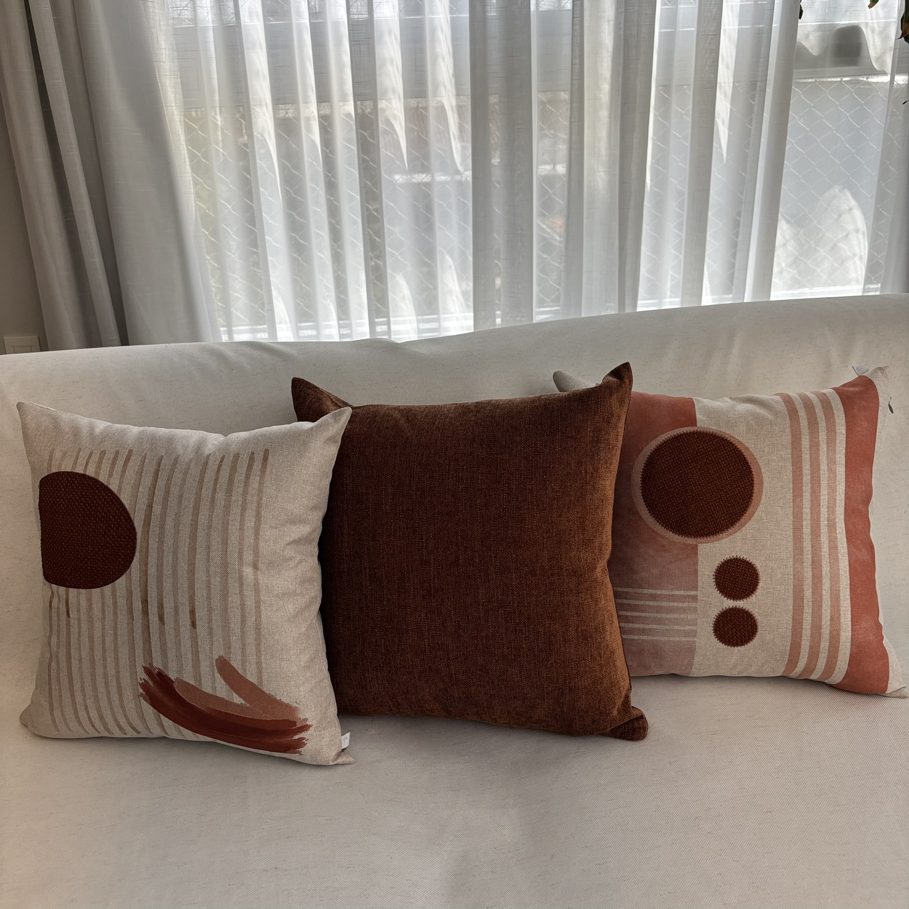 CONJUNTO ALMOFADAS TERRACOTA