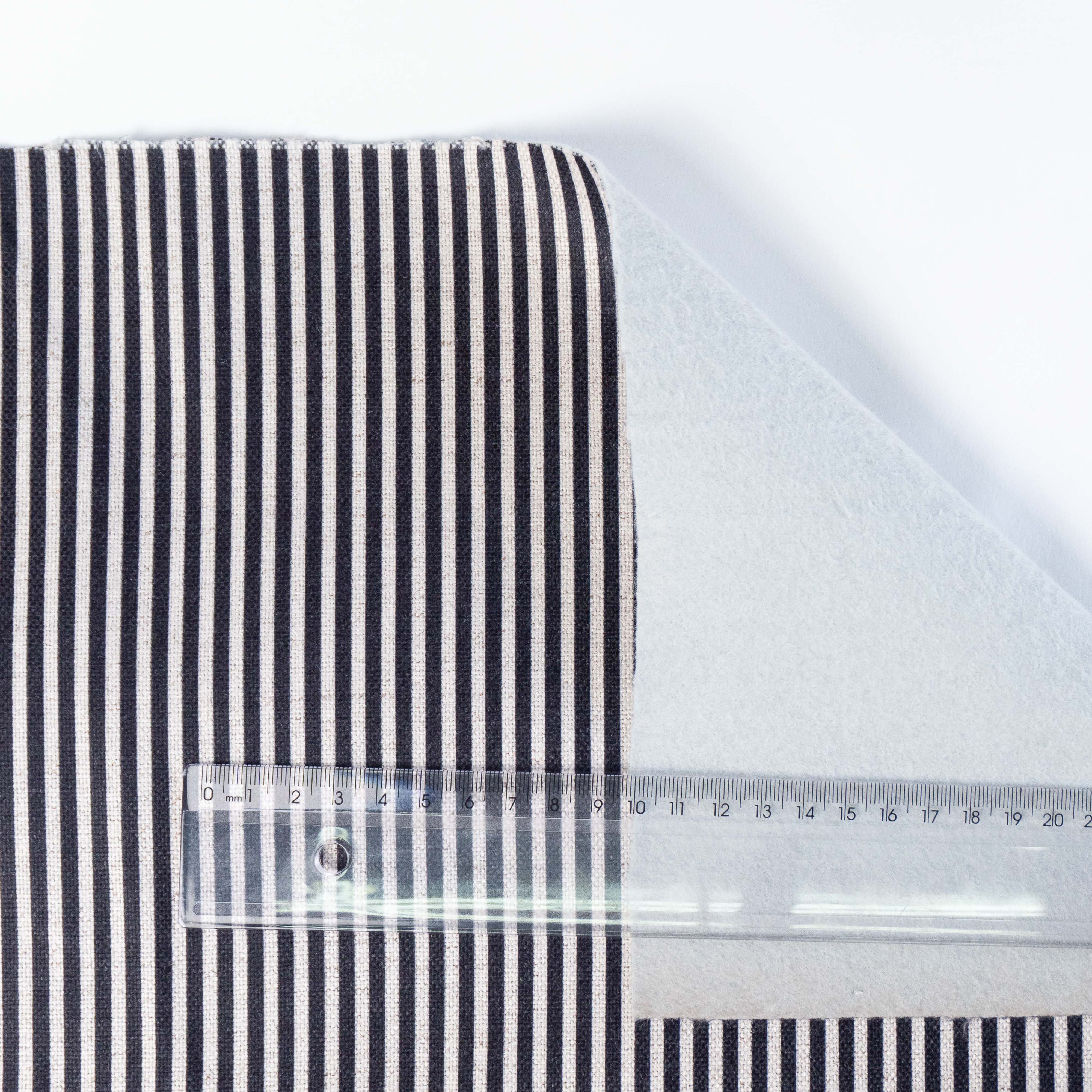 LINEN LISTRA FINA PRETO D01 C11