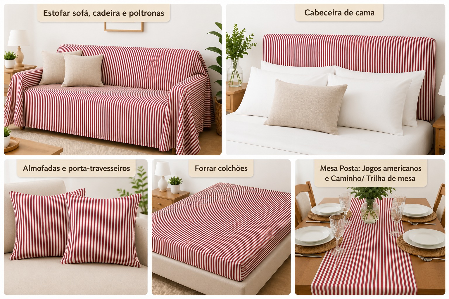 LINEN LISTRA FINA CEREJA D01 C26