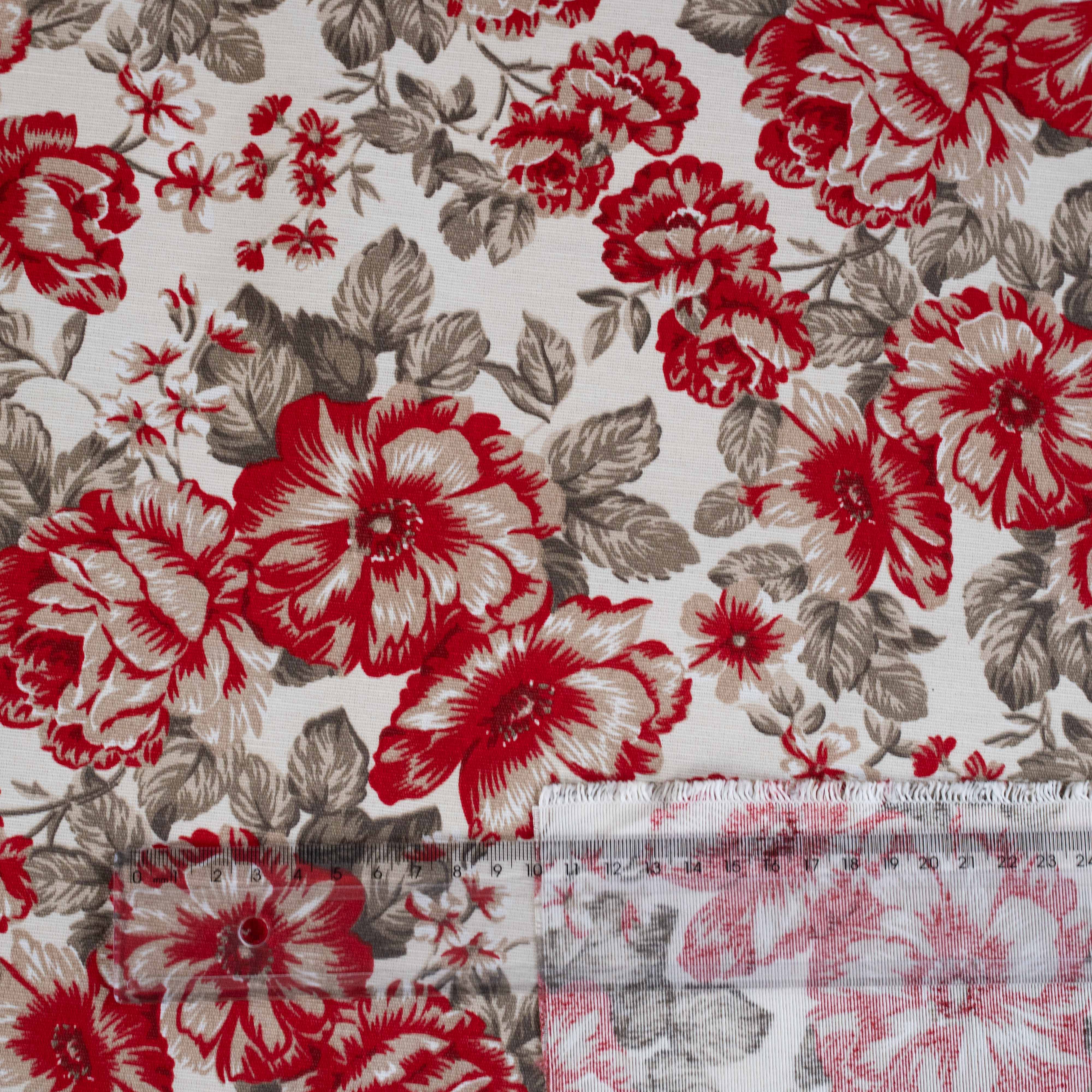 BELIZE FLORAL VERMELHO