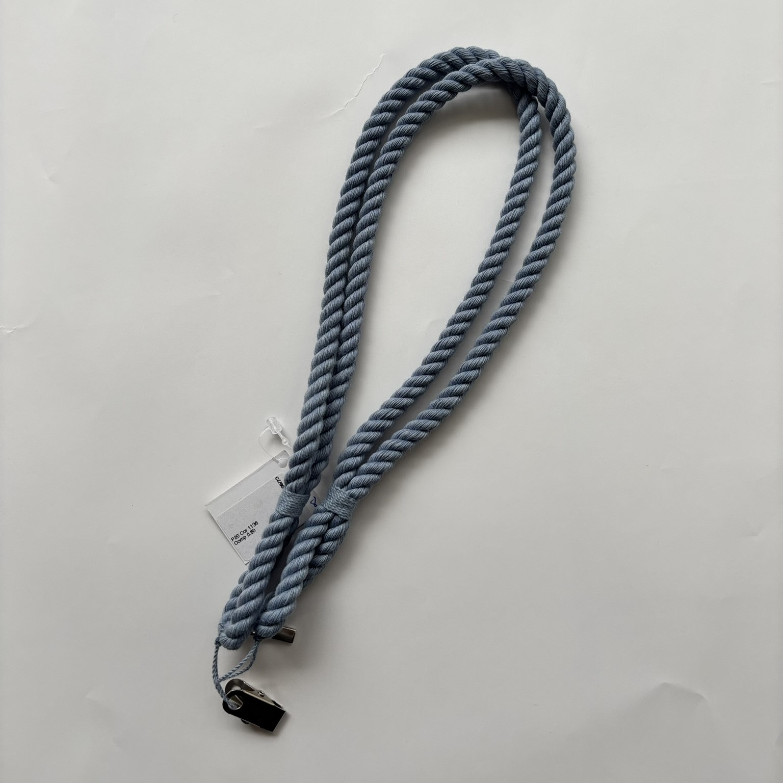 BRAÇADEIRA PARA CORTINA CORDA DUPLA AZUL