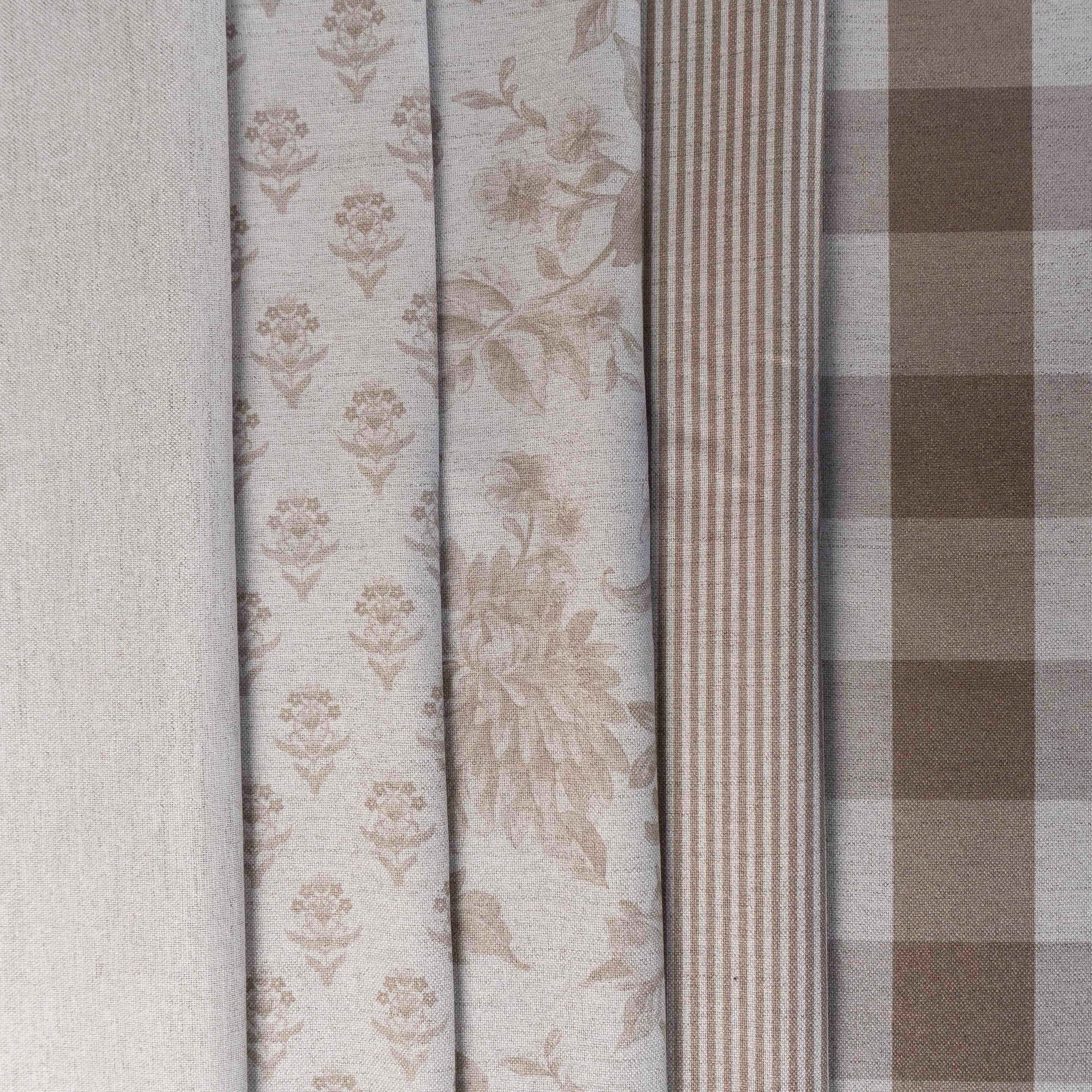 LINEN  XADREZ GR BEGE D04 C08