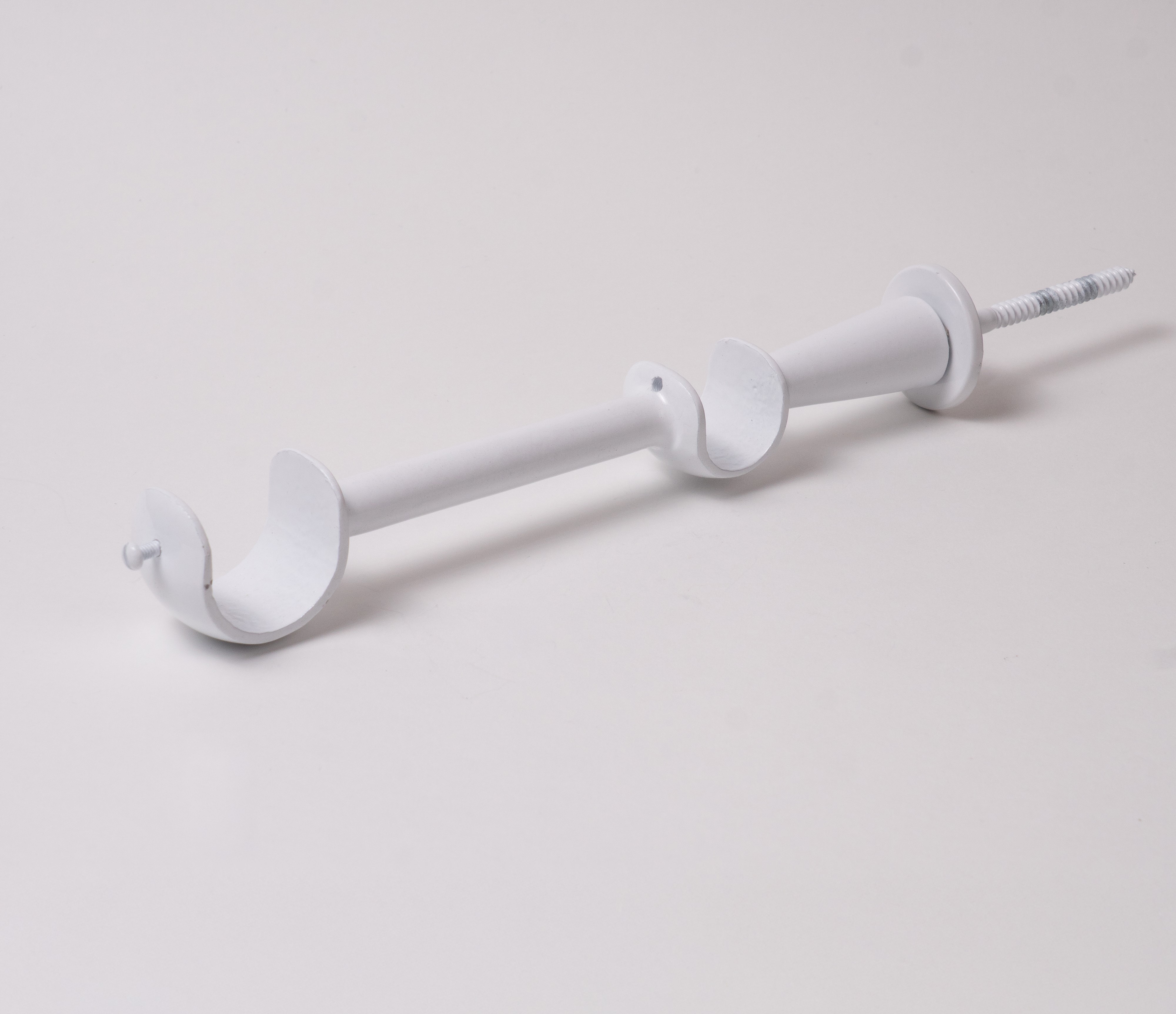 SUPORTE DUPLO DE  PAREDE PARA VARÃO DE  19 E 28mm COM AFASTAMENTO PARA ILHOS