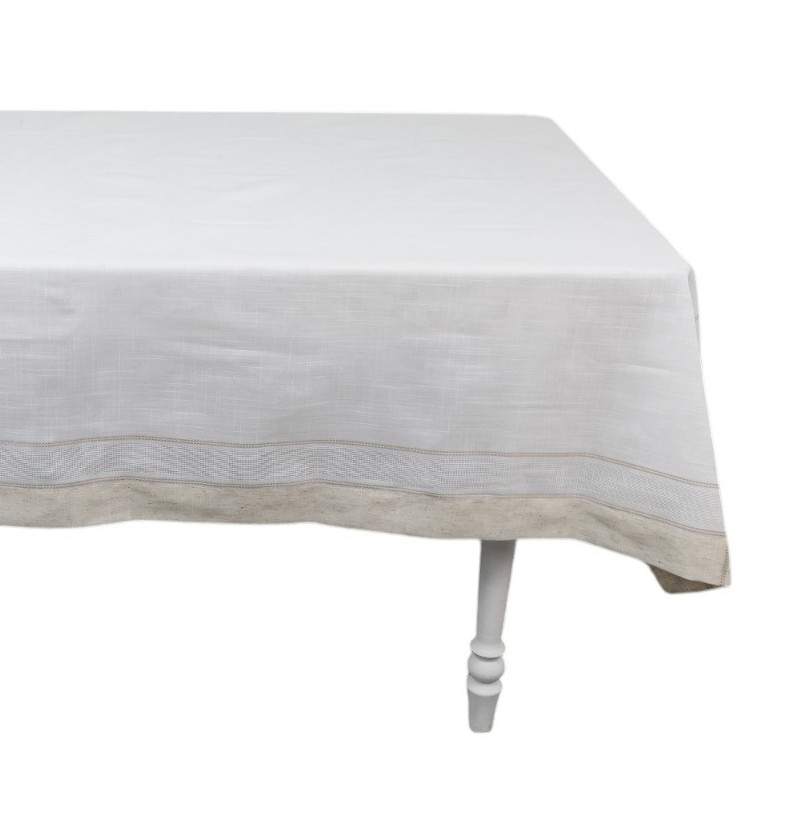TOALHA DE MESA 4 LUGARES  1,40m x 1,40m MAISON CHARMY - LINEN 