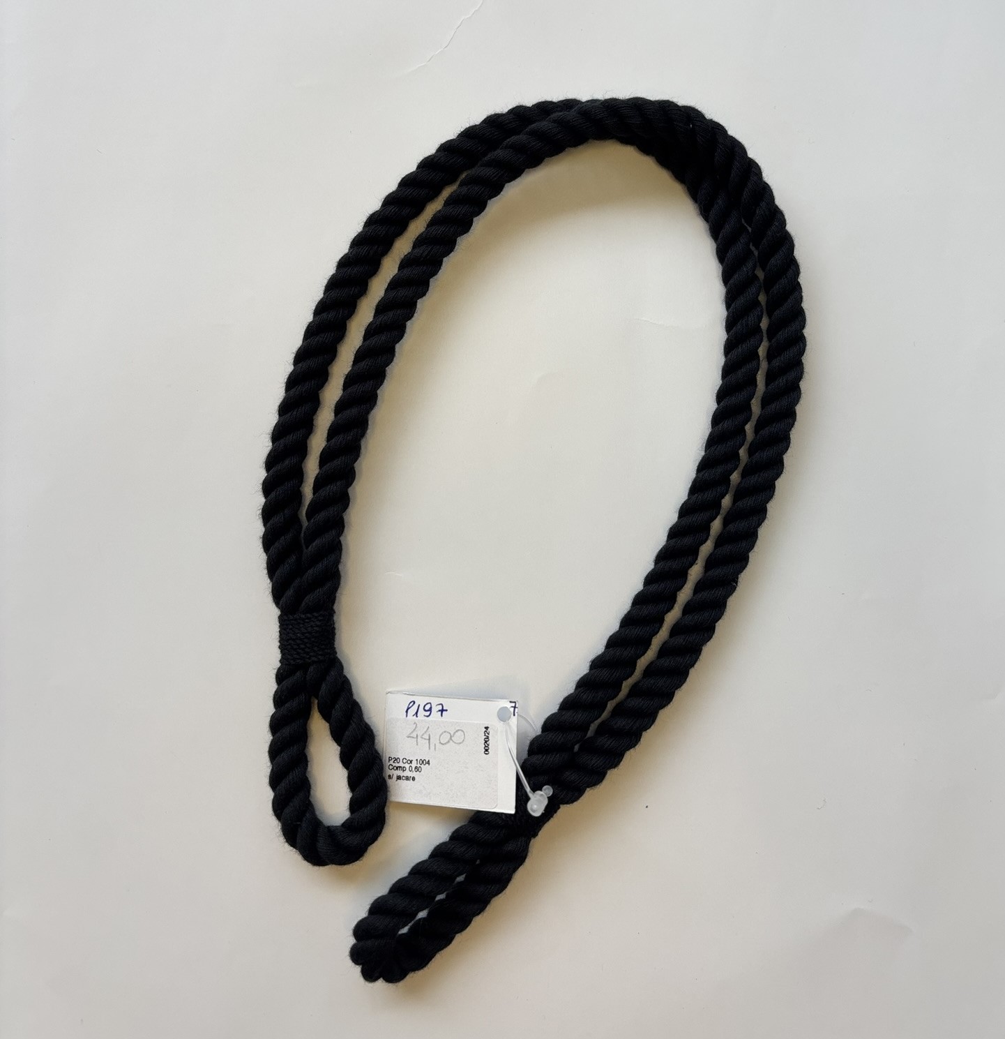 BRAÇADEIRA PARA CORTINA CORDA DUPLA PRETA