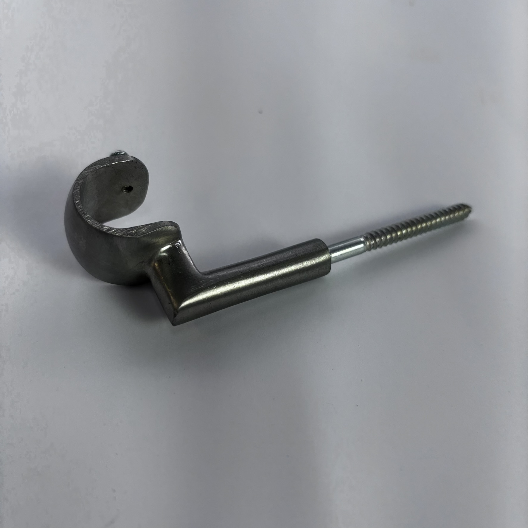 SUPORTE DE TETO PARA VARAO DE  19mm - AÇO ESCOVADO