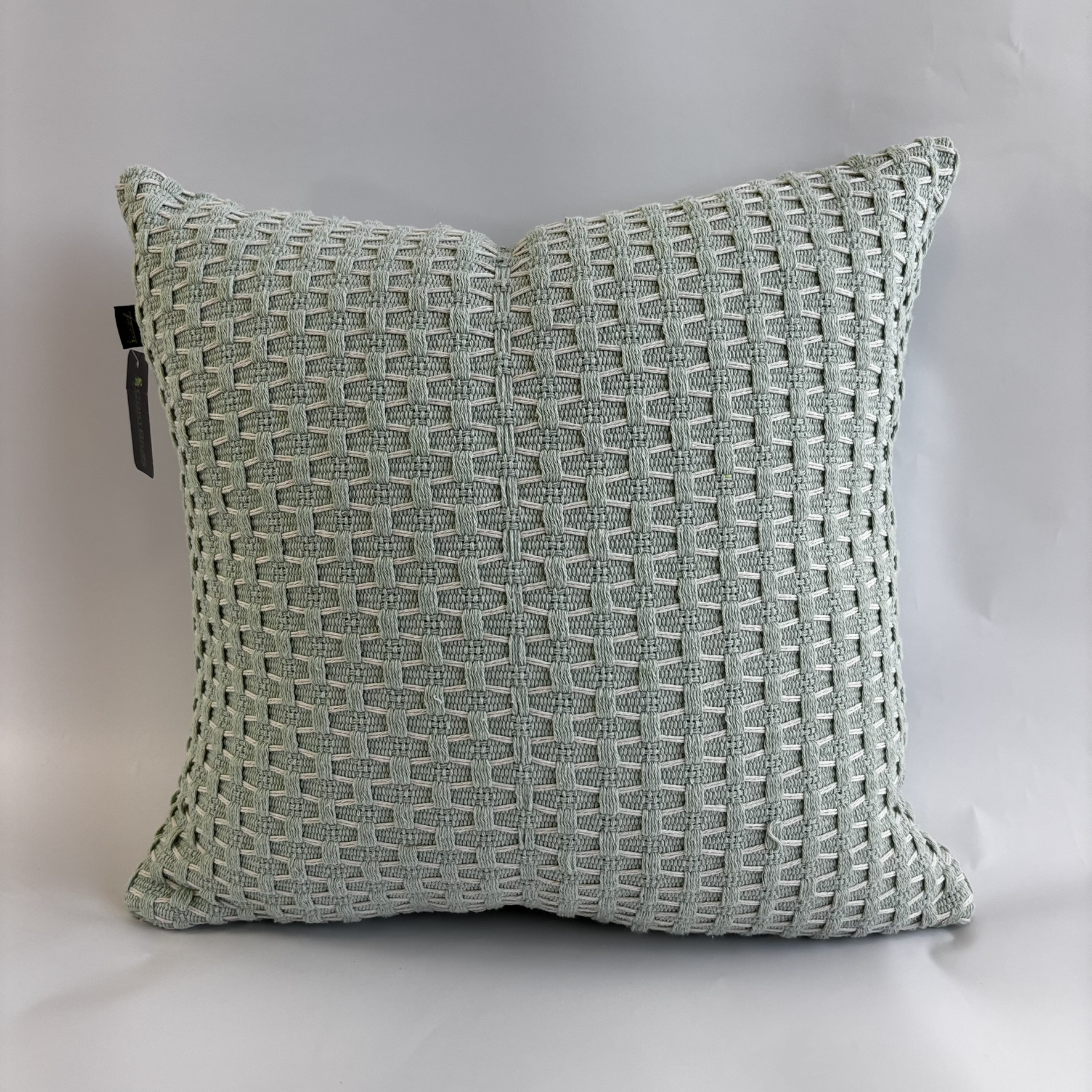 CAPA PARA ALMOFADA 50 X 50 CM TRAMADO GRANDE VERDE CLARO 