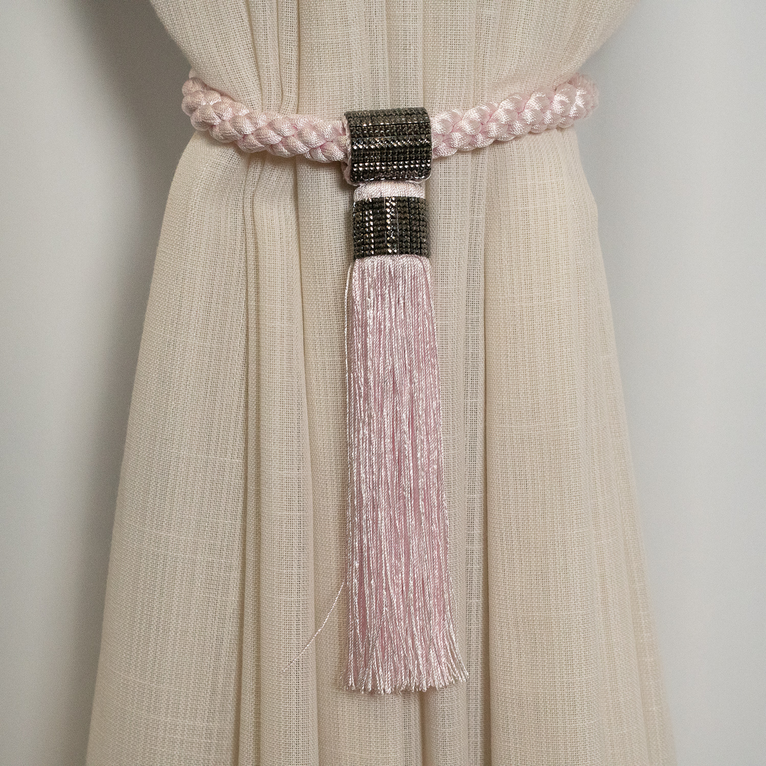 BRAÇADEIRA PARA CORTINA ROSA