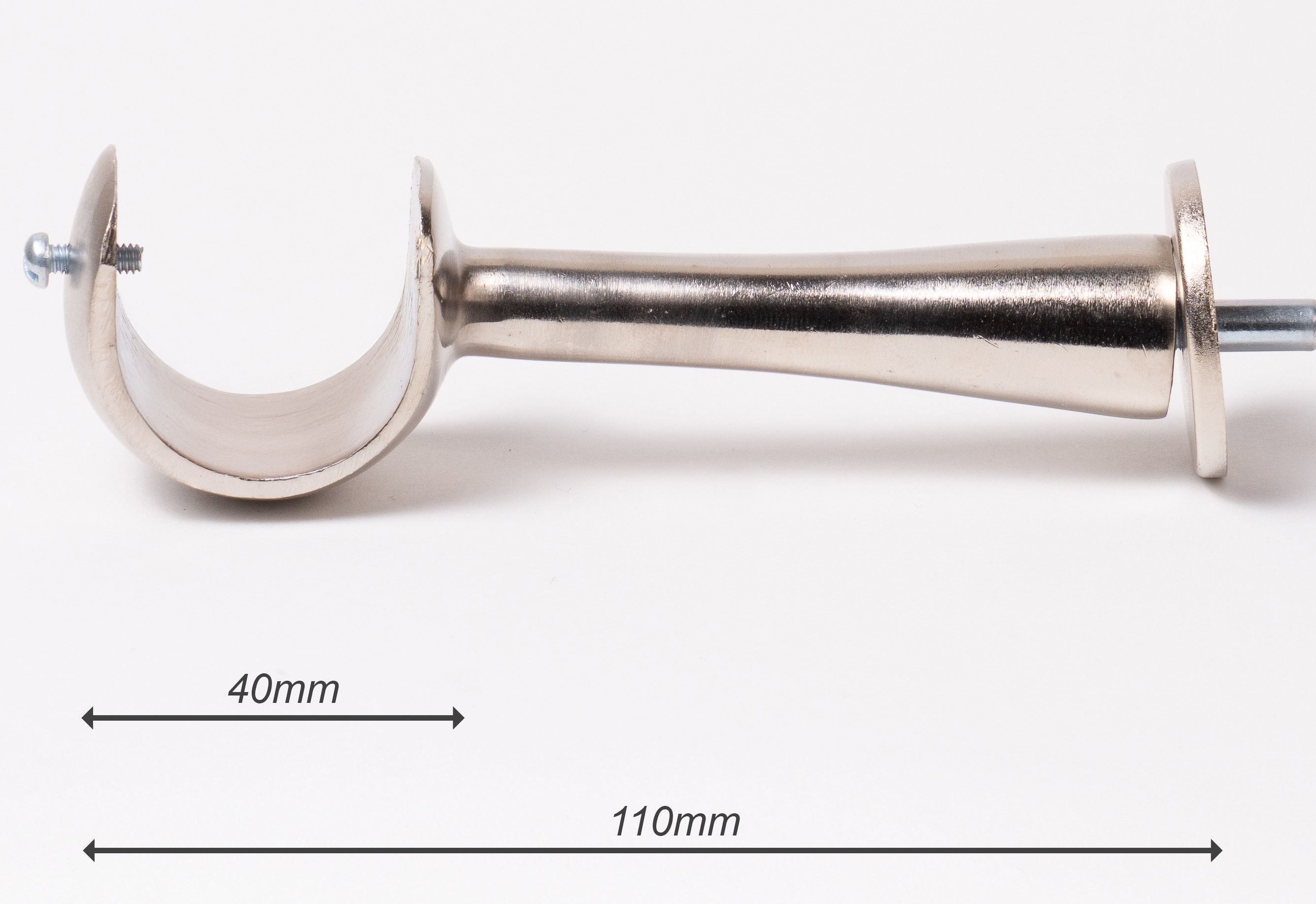 SUPORTE DE  PAREDE PARA VARÃO 28mm COM 7CM DE AFASTAMENTO