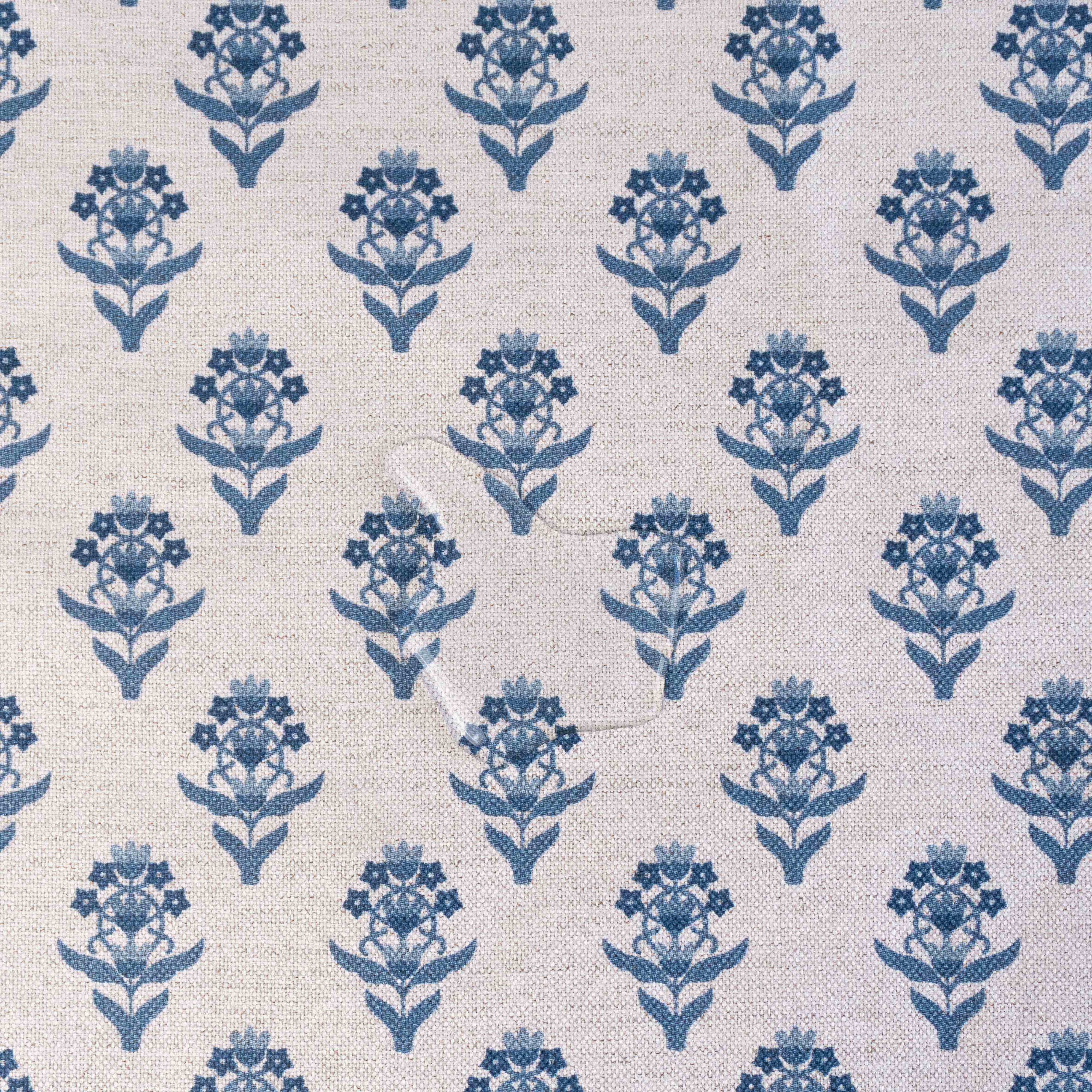 LINEN  ESTAMPA FLOR DE LIS MARINHO D05 C24