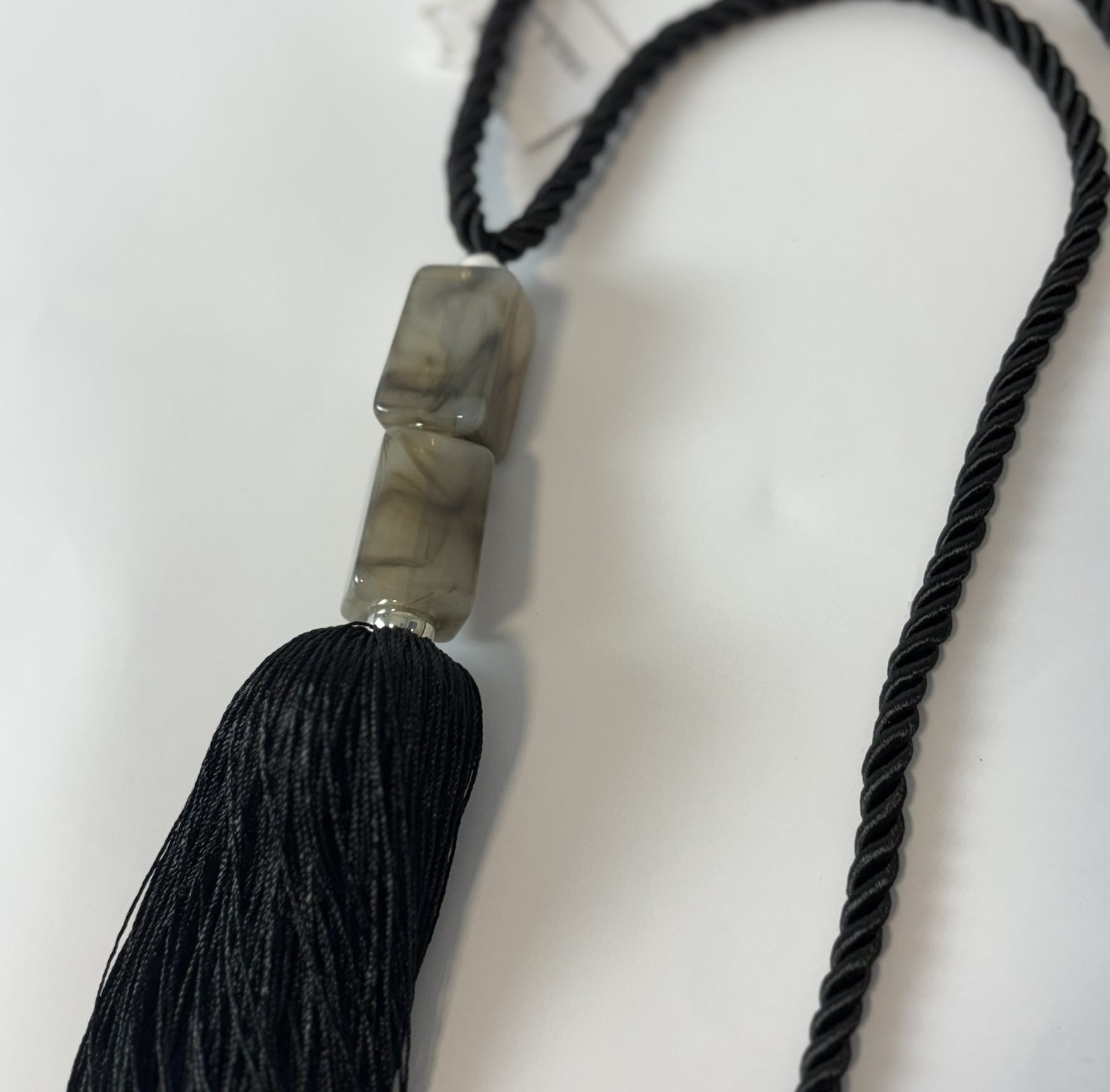 BRAÇADEIRA PARA CORTINA UNIQUE PRETA COM PEDRAS