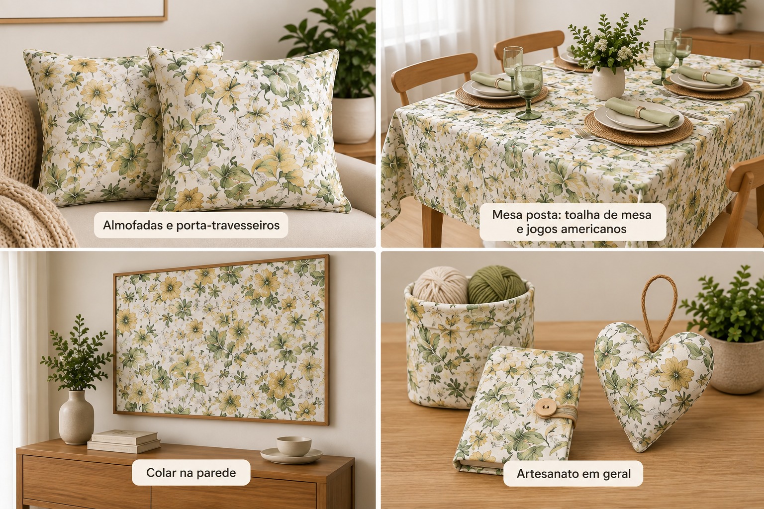 TECIDO PARA DECORAÇÃO BELIZE FLORAL