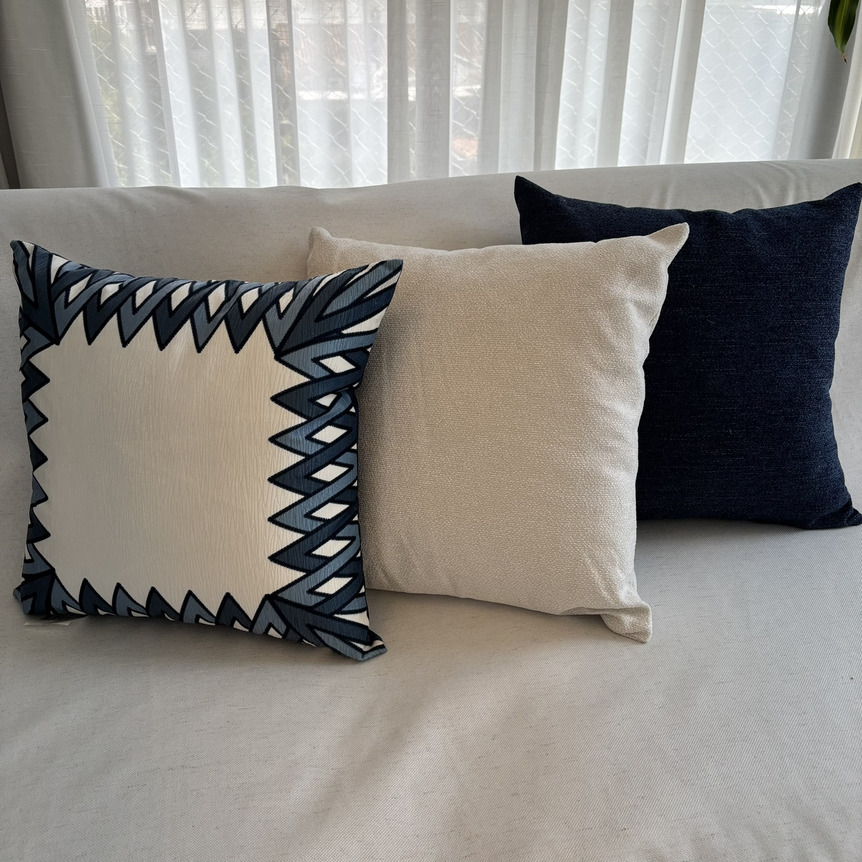 CONJUNTO ALMOFADAS AZUL