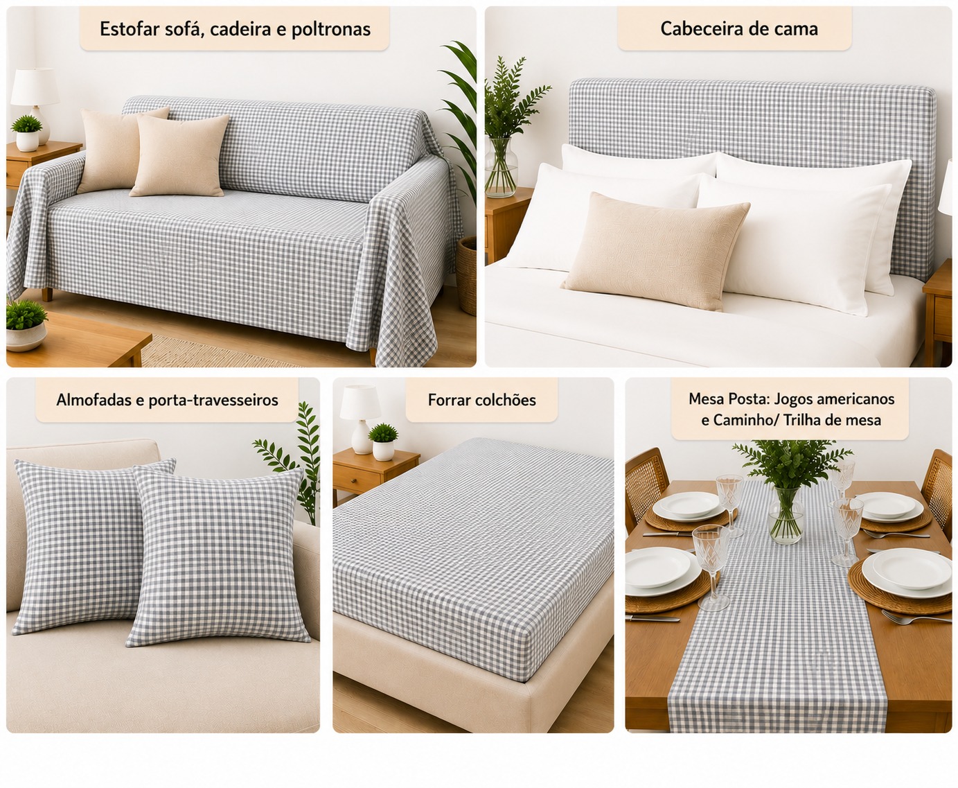 LINEN  XADREZ PEQUENO VERDE ÁGUA D02 C21