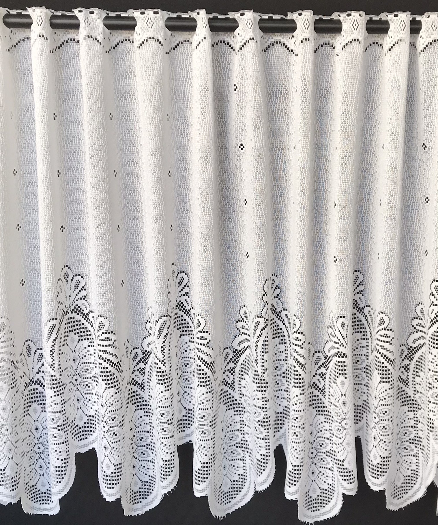 RENDA BICO CLASSICA BRANCA 1MT