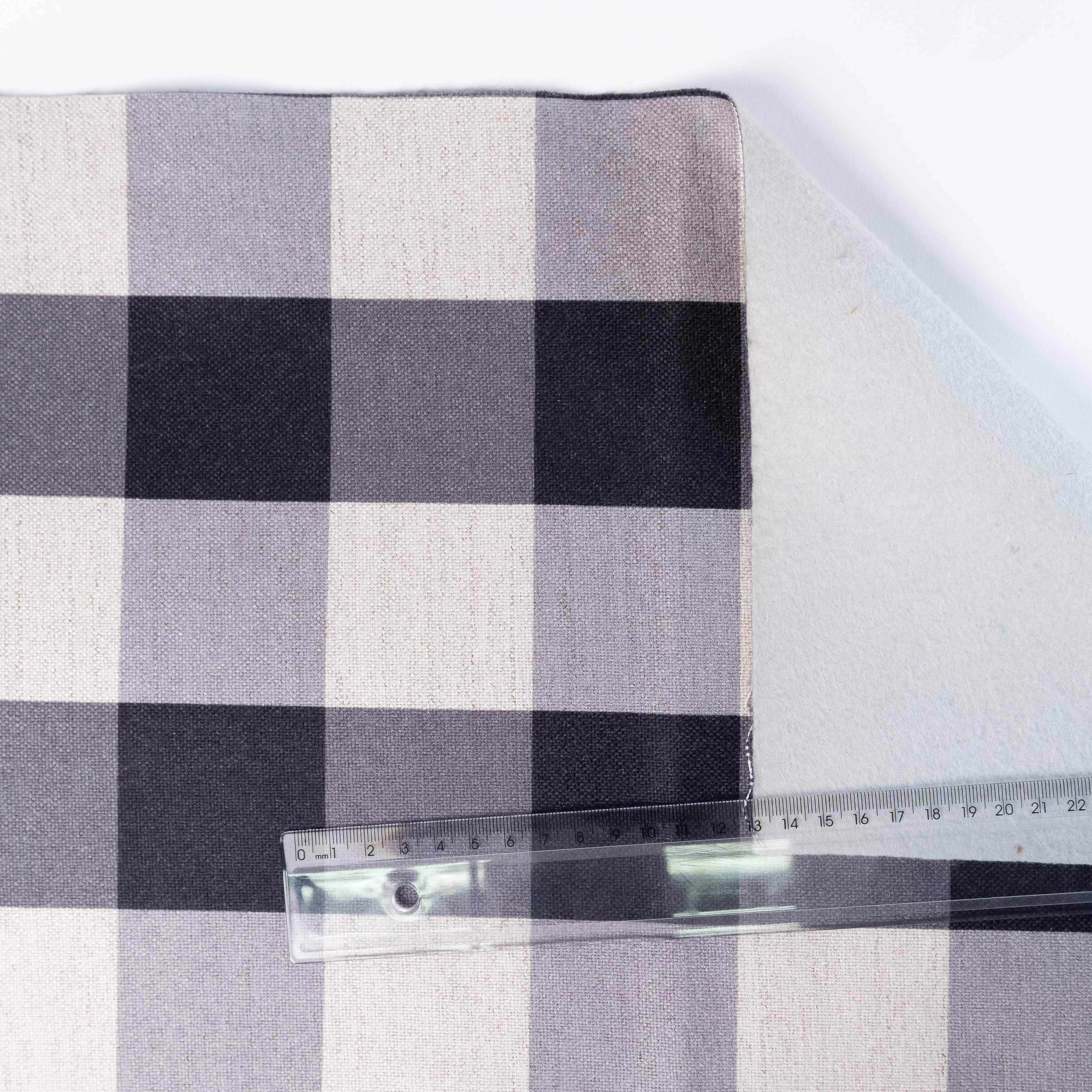 LINEN XADREZ GRANDE PRETO  D04 C11