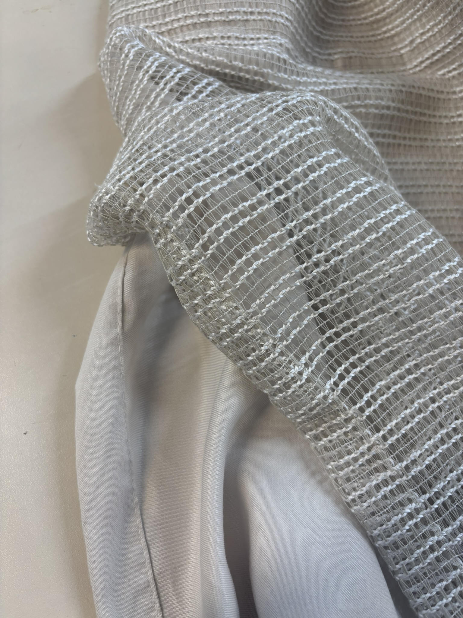 CORTINA WAVE TELA AREIA E FORRO