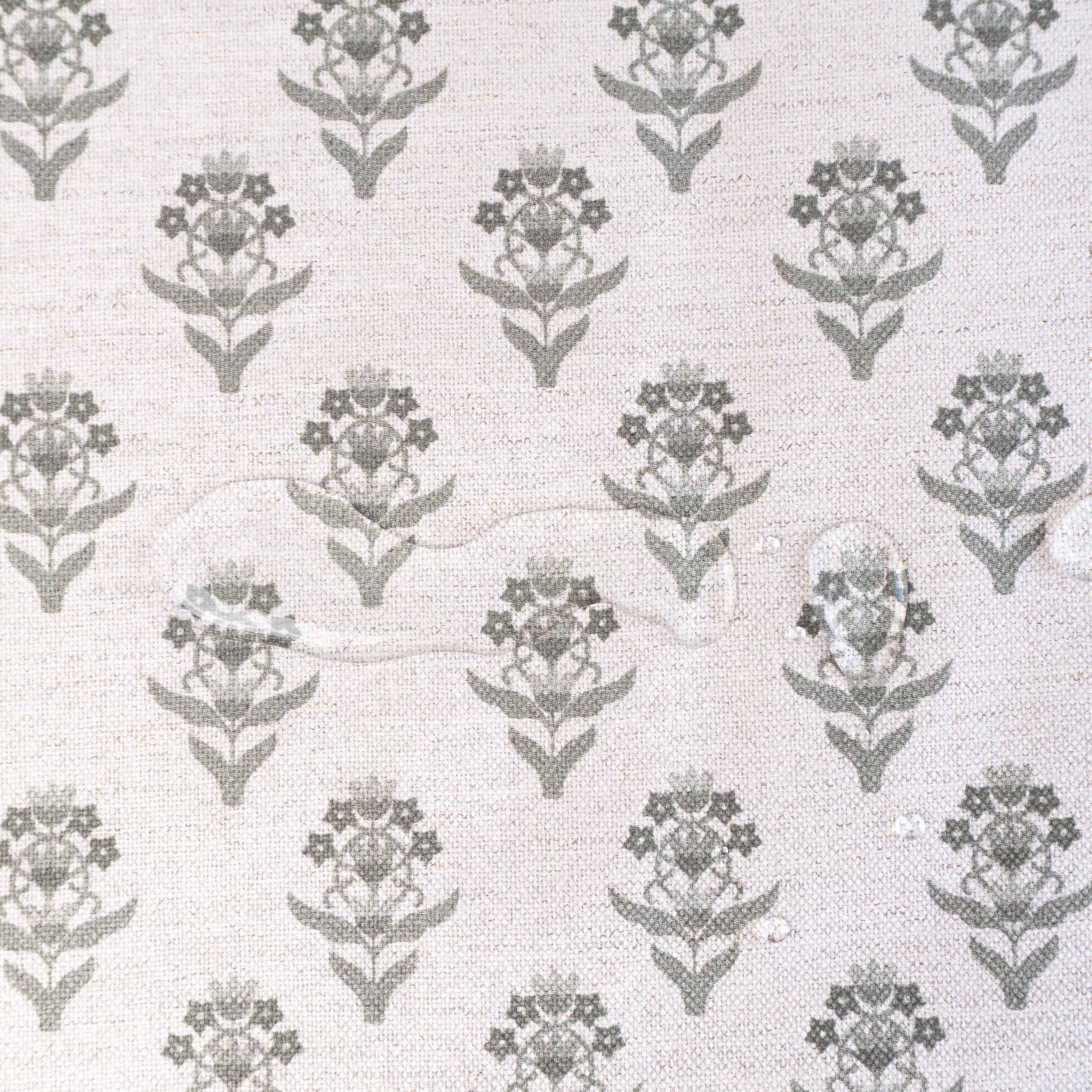 LINEN  FLOR DE LIS VERDE D05 C09