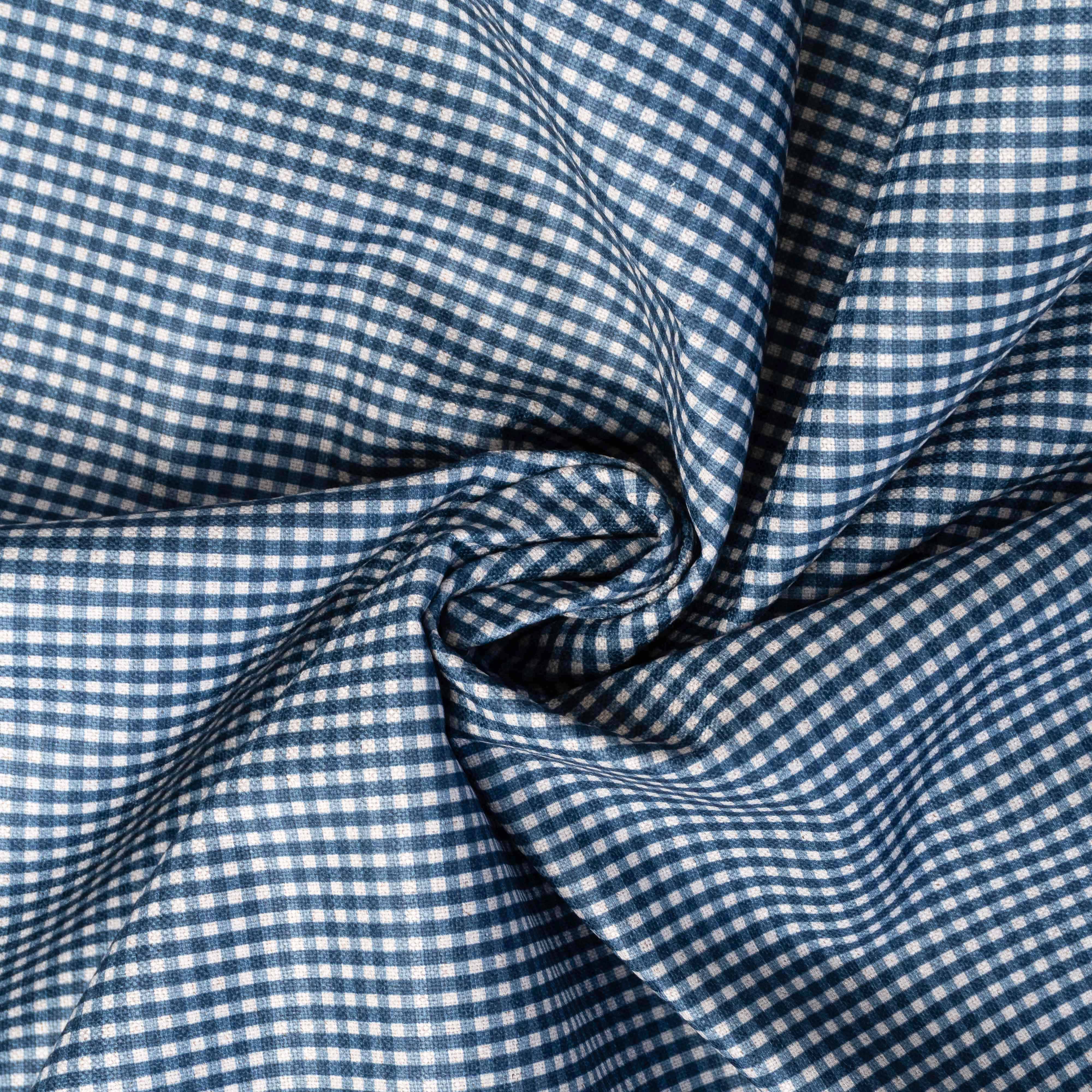 LINEN  XADREZ PEQUENO MARINHO D02 C24