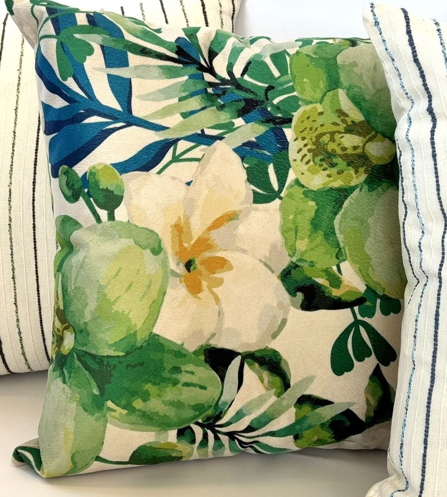 CAPA ALMOFADA ESTAMPADA VERDE