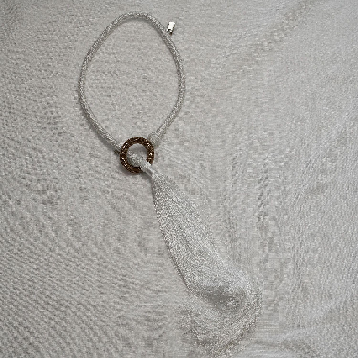 BRAÇADEIRA PARA CORTINA ARCO BRANCA