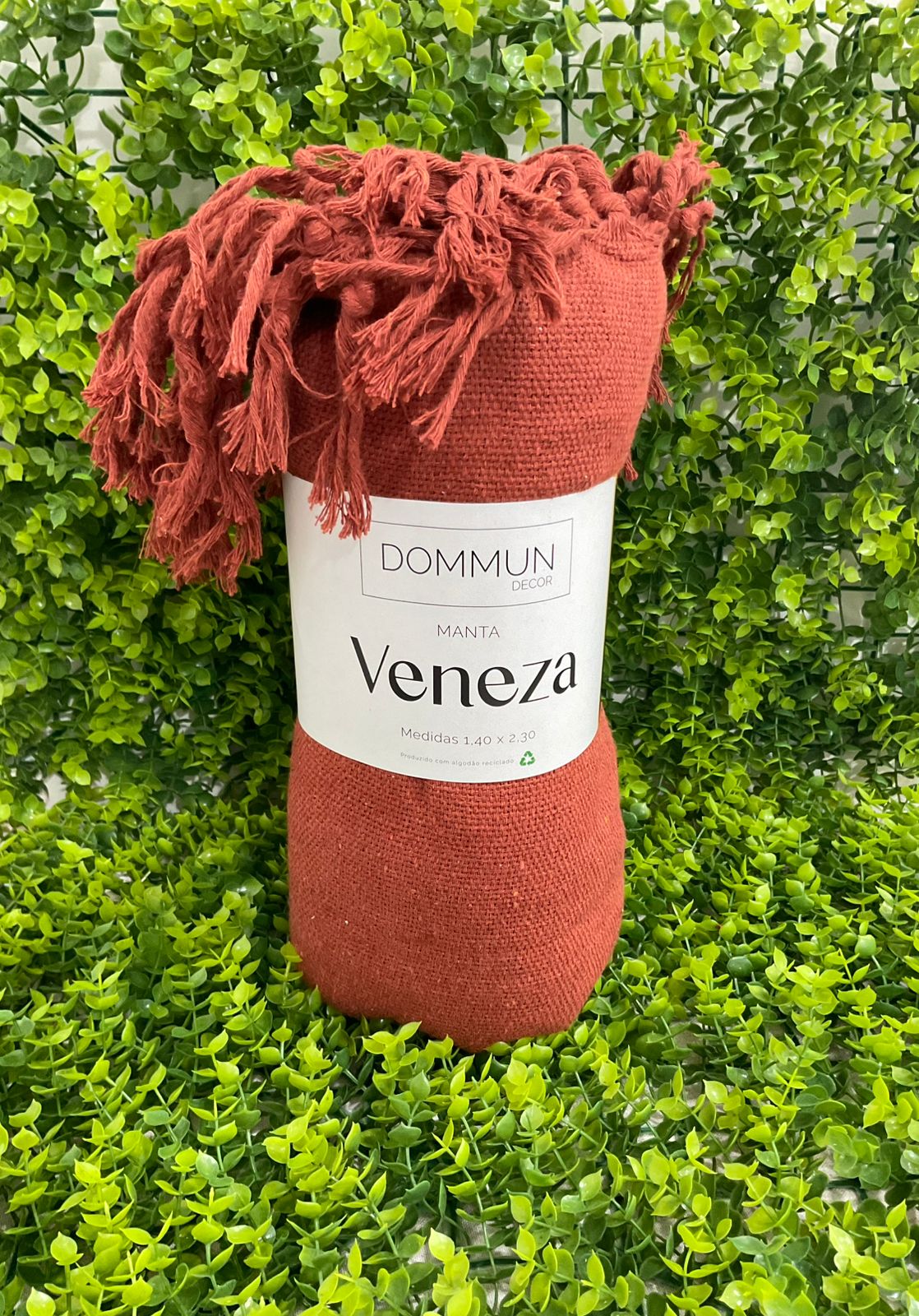 MANTA VENEZA 1,80X2,30 TERRACOTA