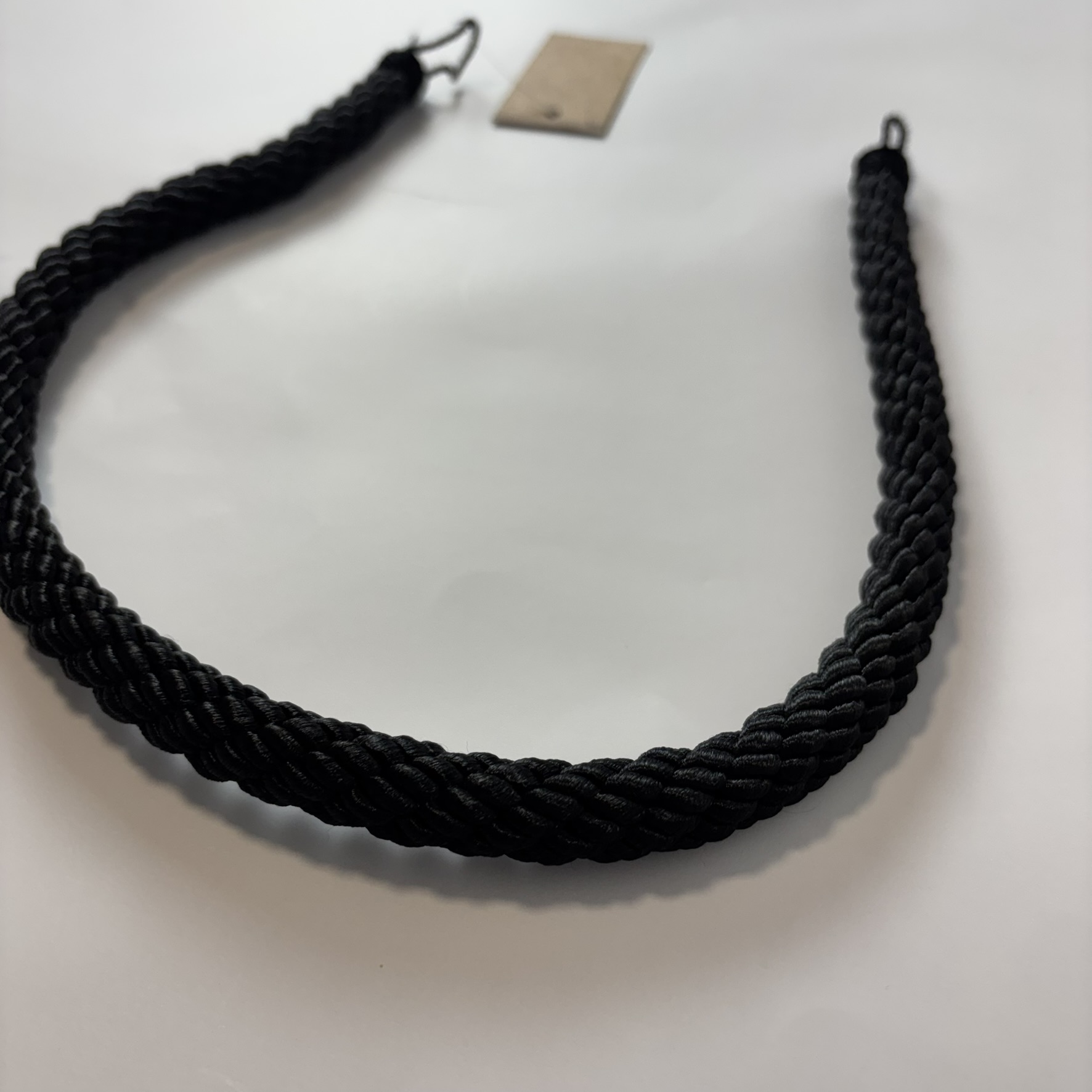 BRAÇADEIRA PARA CORTINA CORDA PRETA 