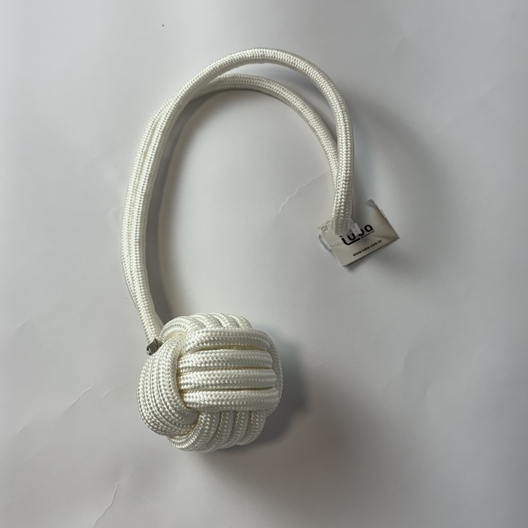 BRAÇADEIRA PARA CORTINA FEITA EM CORDA NÁUTICA OCEAN OFF WHITE