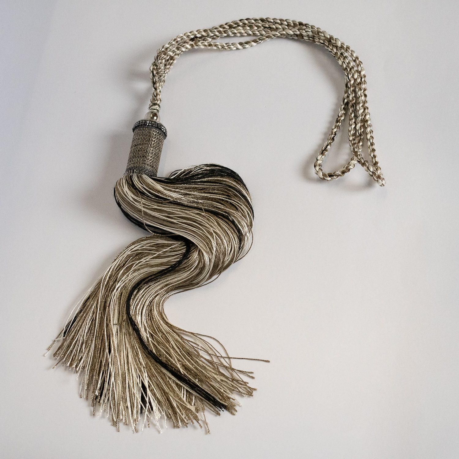 BRAÇADEIRA PARA CORTINA MESCLA PRETO