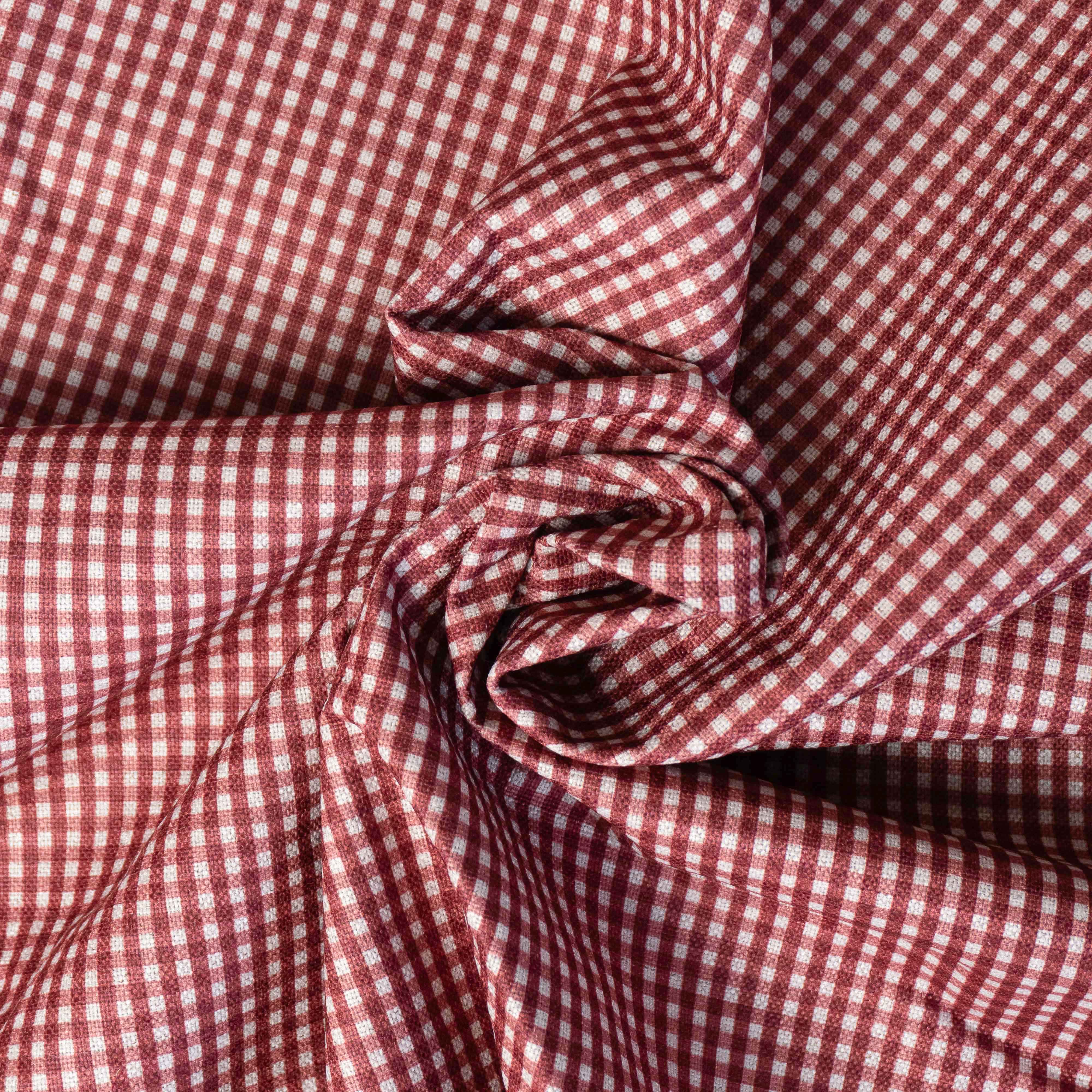 LINEN XADREZ PEQUENO CEREJA D02  C26