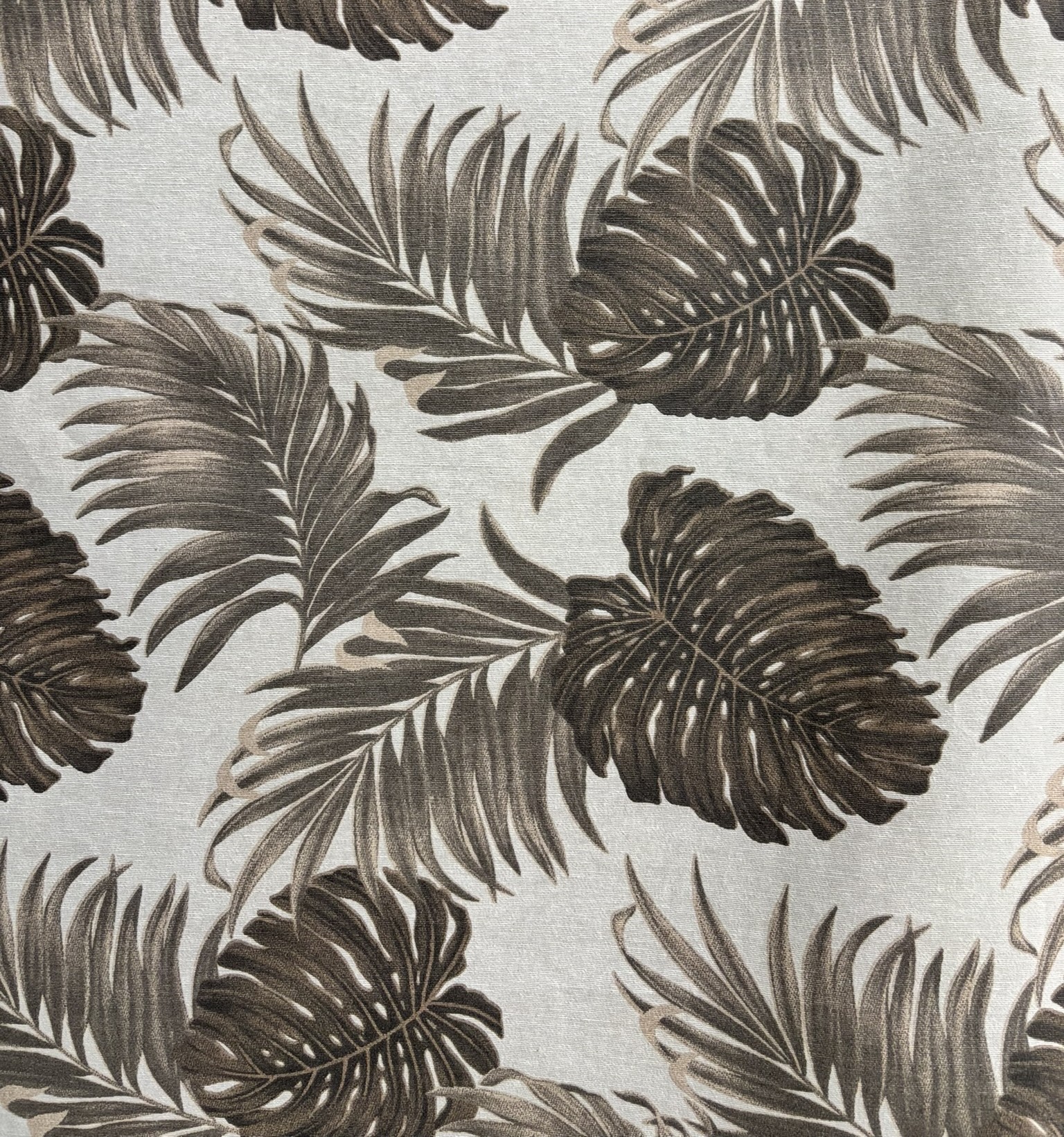 TECIDO IMPERMEÁVEL ACQUA SUMMER FOLHAS MARROM