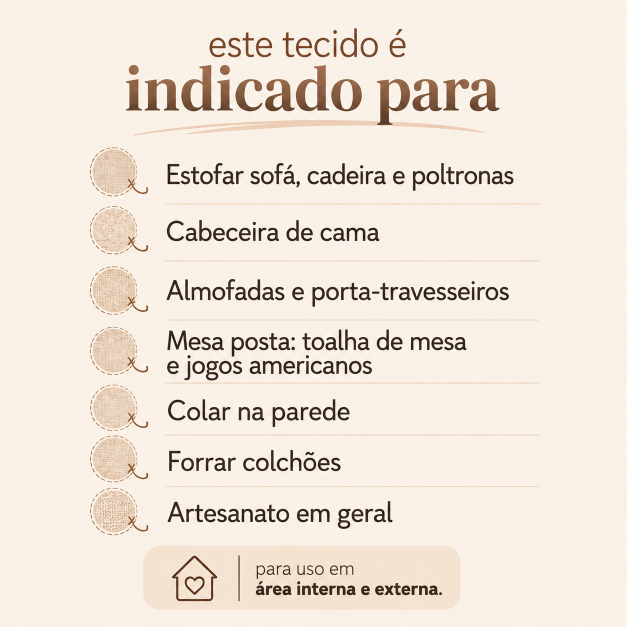 TECIDO IMPERMEÁVEL ACQUABLOCK LINHÃO BEGE