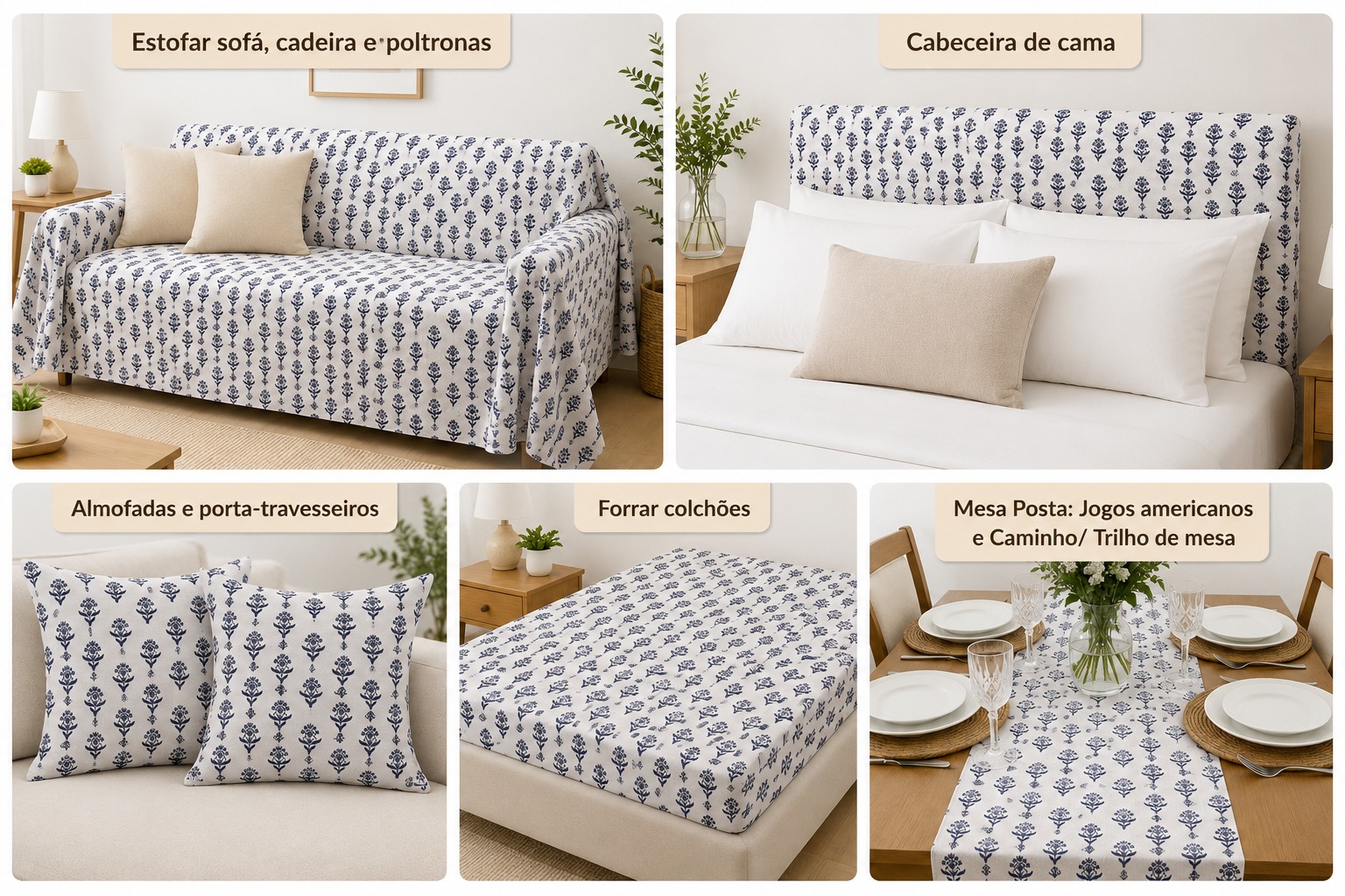 LINEN ESTAMPA FLOR DE LIS PRETO D05 C11 TECIDO DECORAÇÃO