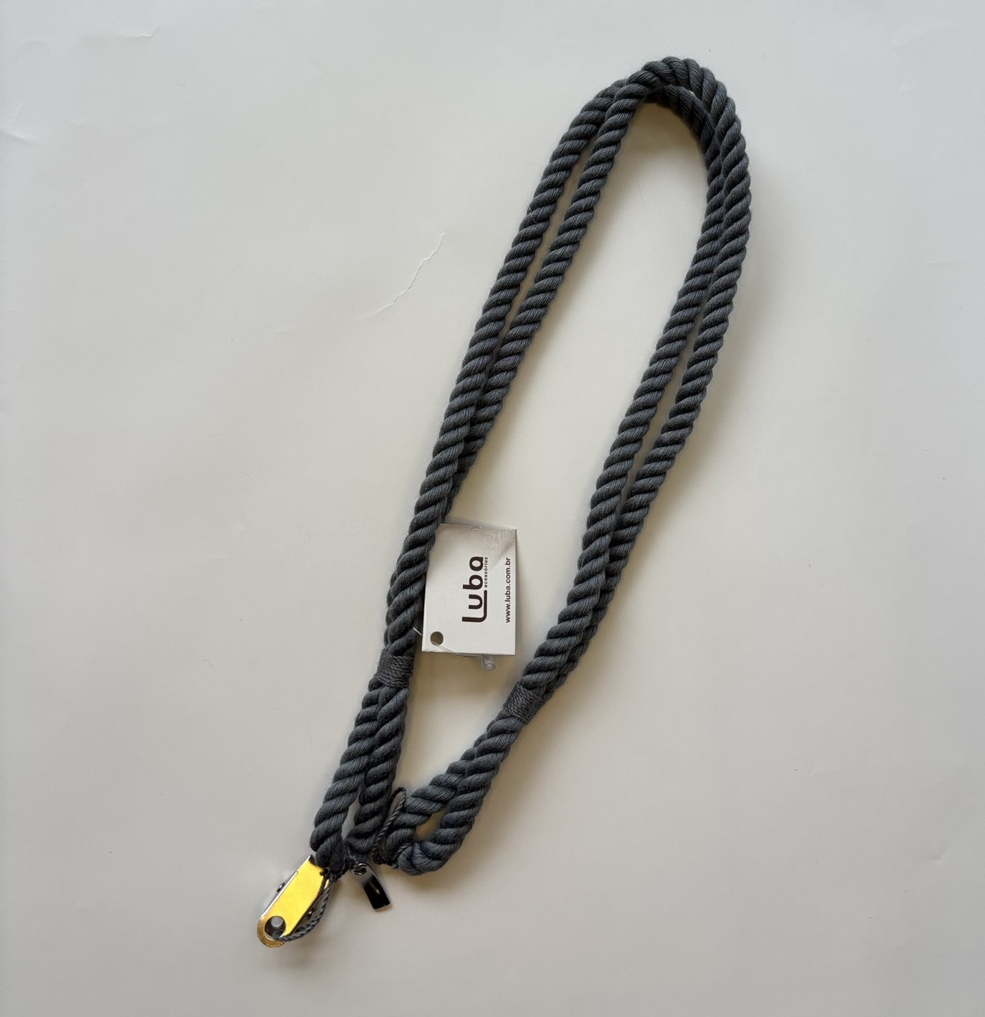 BRAÇADEIRA PARA CORTINA CORDA DUPLA AZUL ACINZENTADO