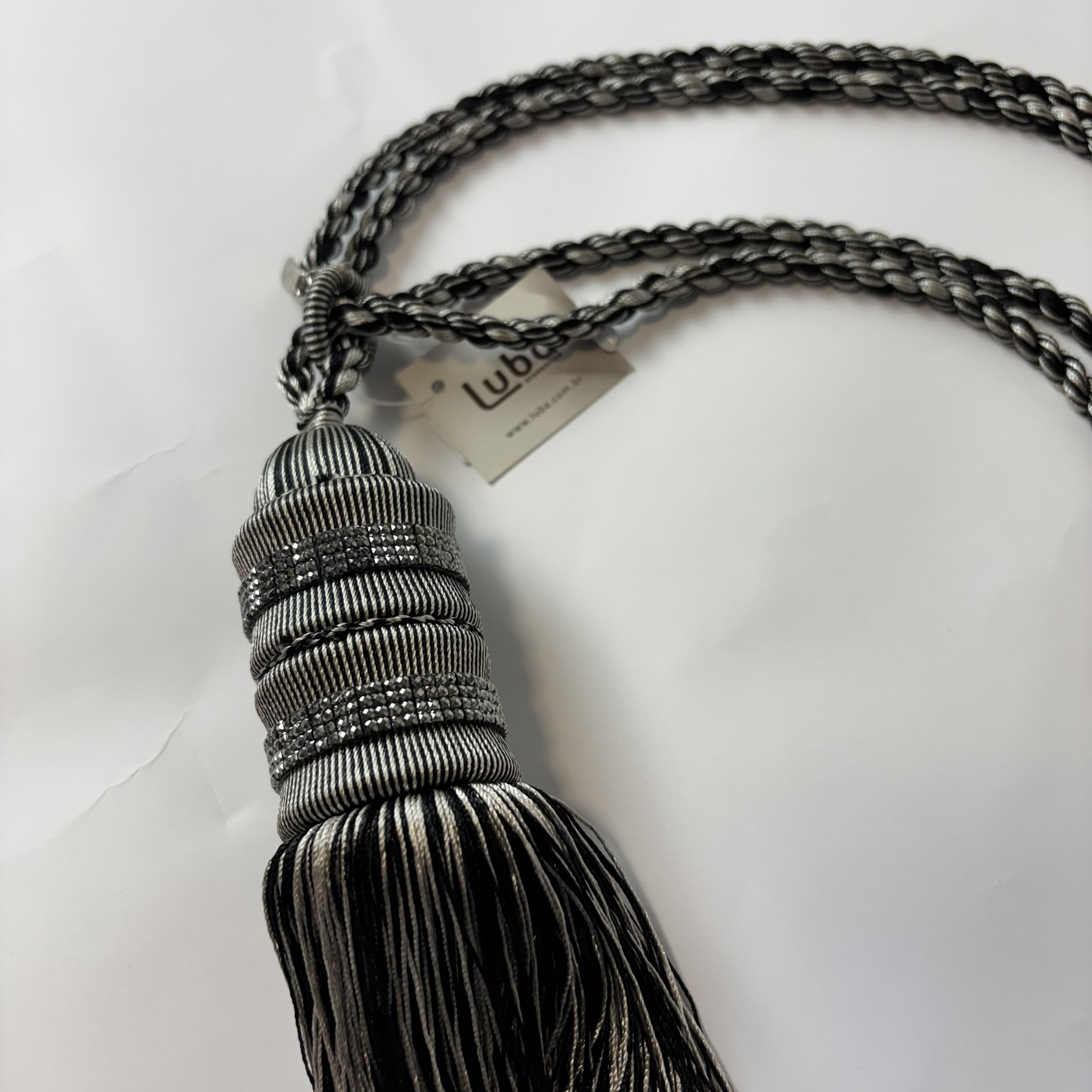 BRAÇADEIRA PARA CORTINA PRETA MESCLA