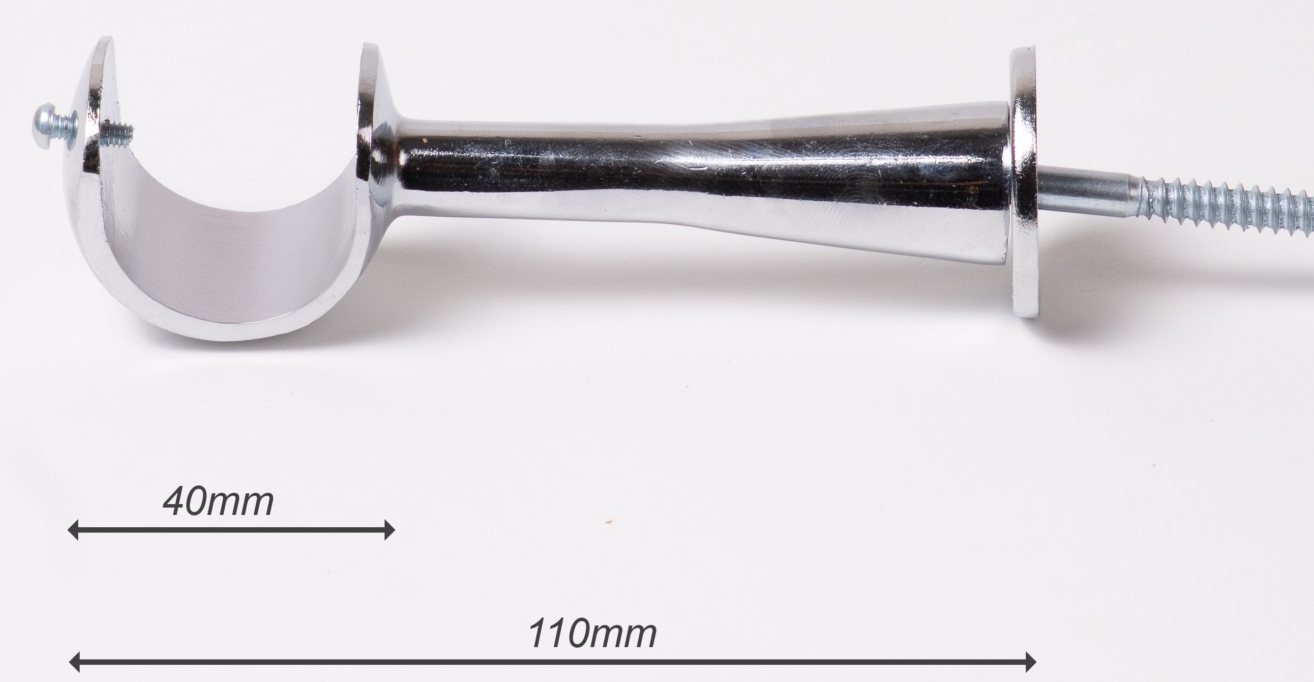 SUPORTE DE  PAREDE PARA VARÃO 28mm COM 7CM DE AFASTAMENTO