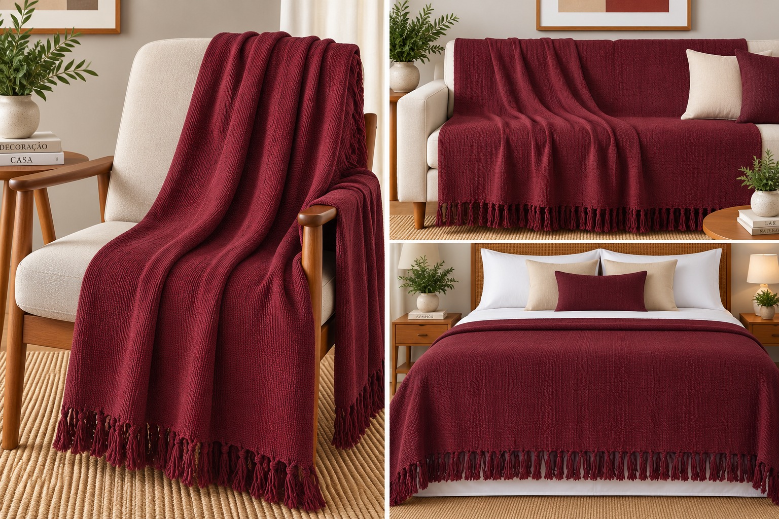 MANTA VENEZA 1,80X2,30 MARSALA