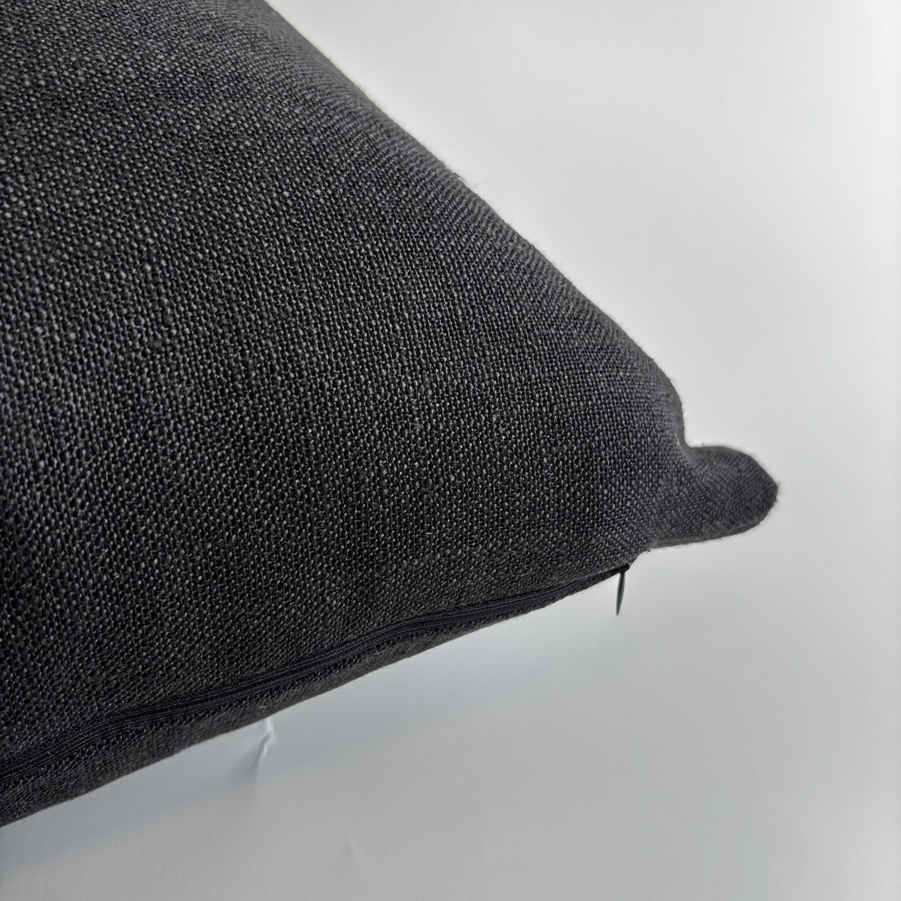 CAPA PARA ALMOFADA 50X50 LINHO PRETO