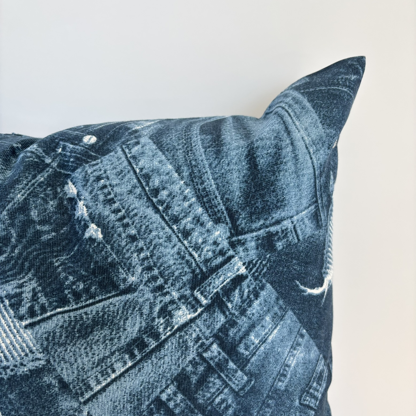 CAPA ALMOFADA  JEANS