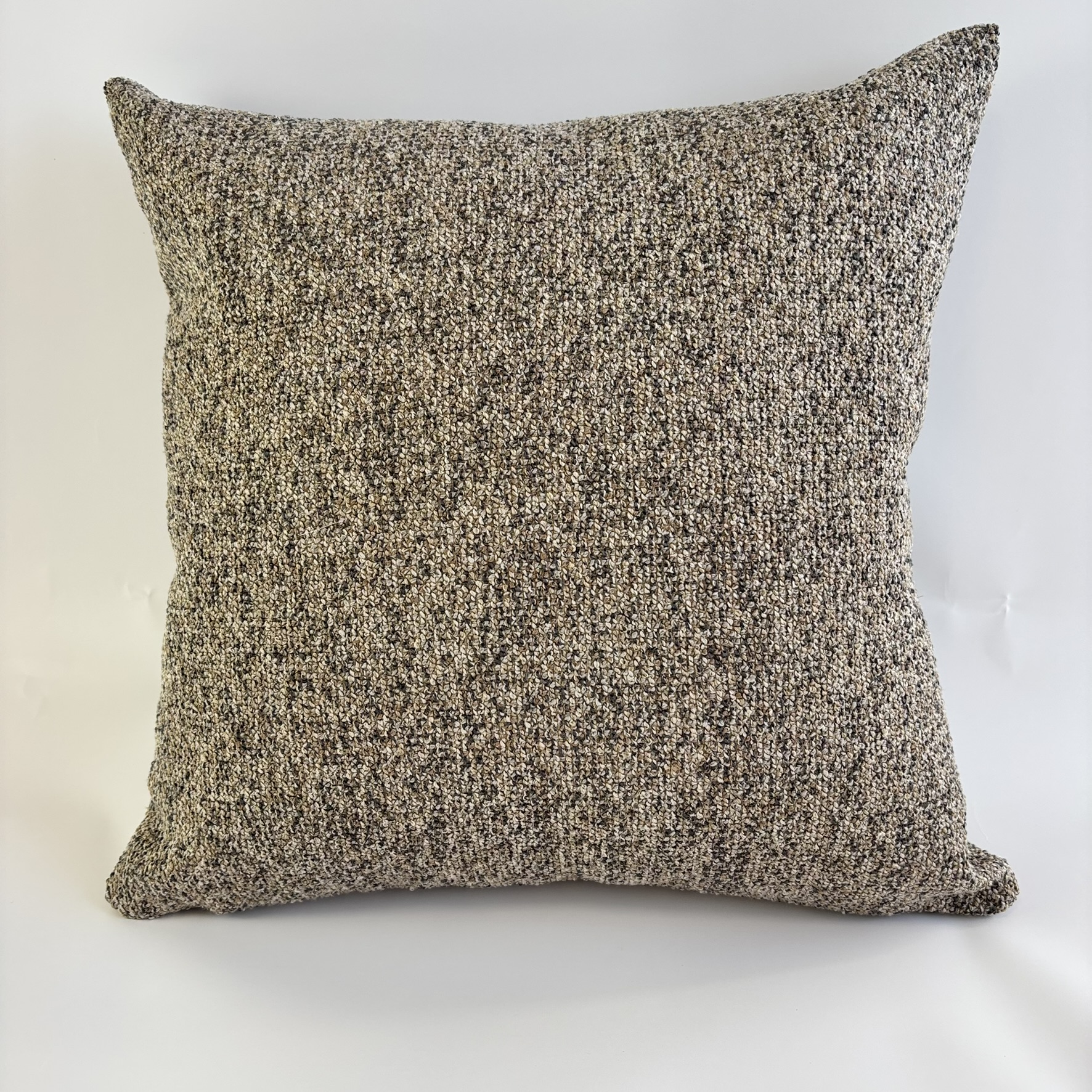 CAPA PARA ALMOFADA  BOUCLE MESCLA BEGE